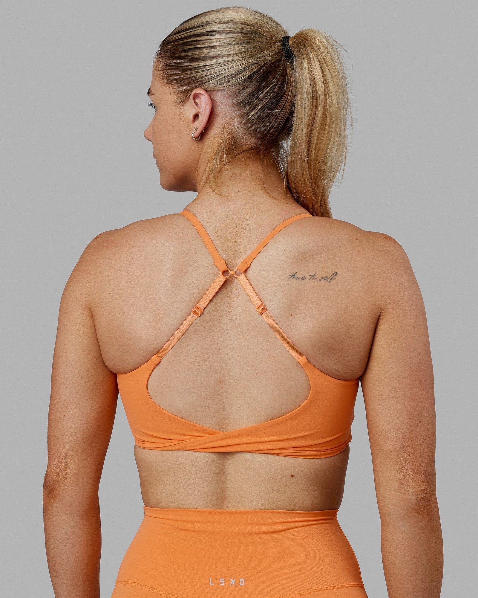 Twist Sports Bra - Tangerine sold by LSKD product image thumbnail 2