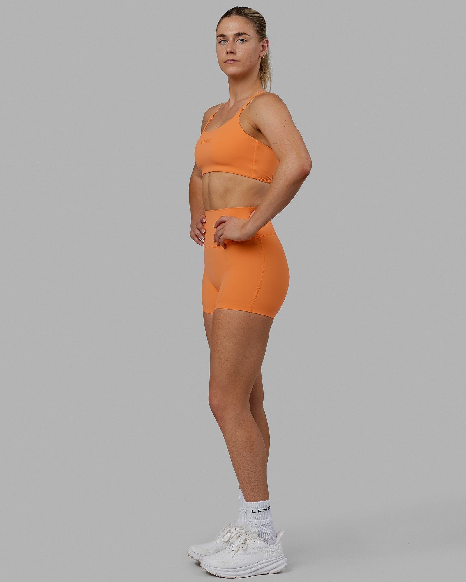 Twist Sports Bra - Tangerine sold by LSKD product image thumbnail 4