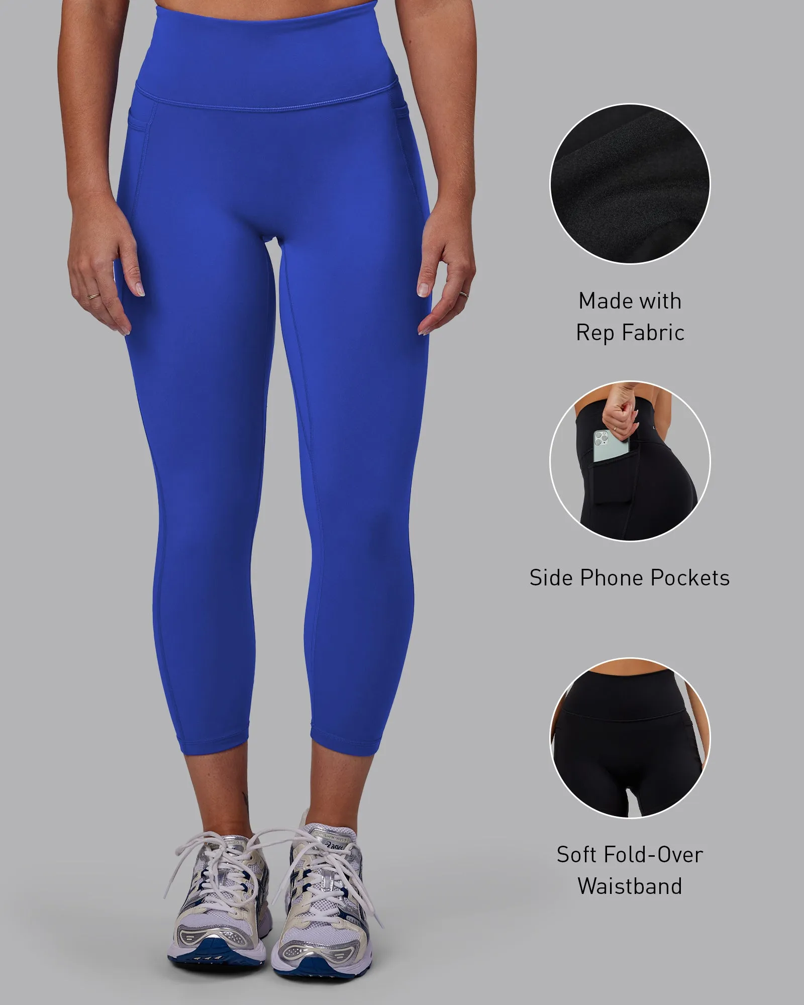 Fusion 7/8 Length Tights - Power Cobalt sold by LSKD product image thumbnail 2