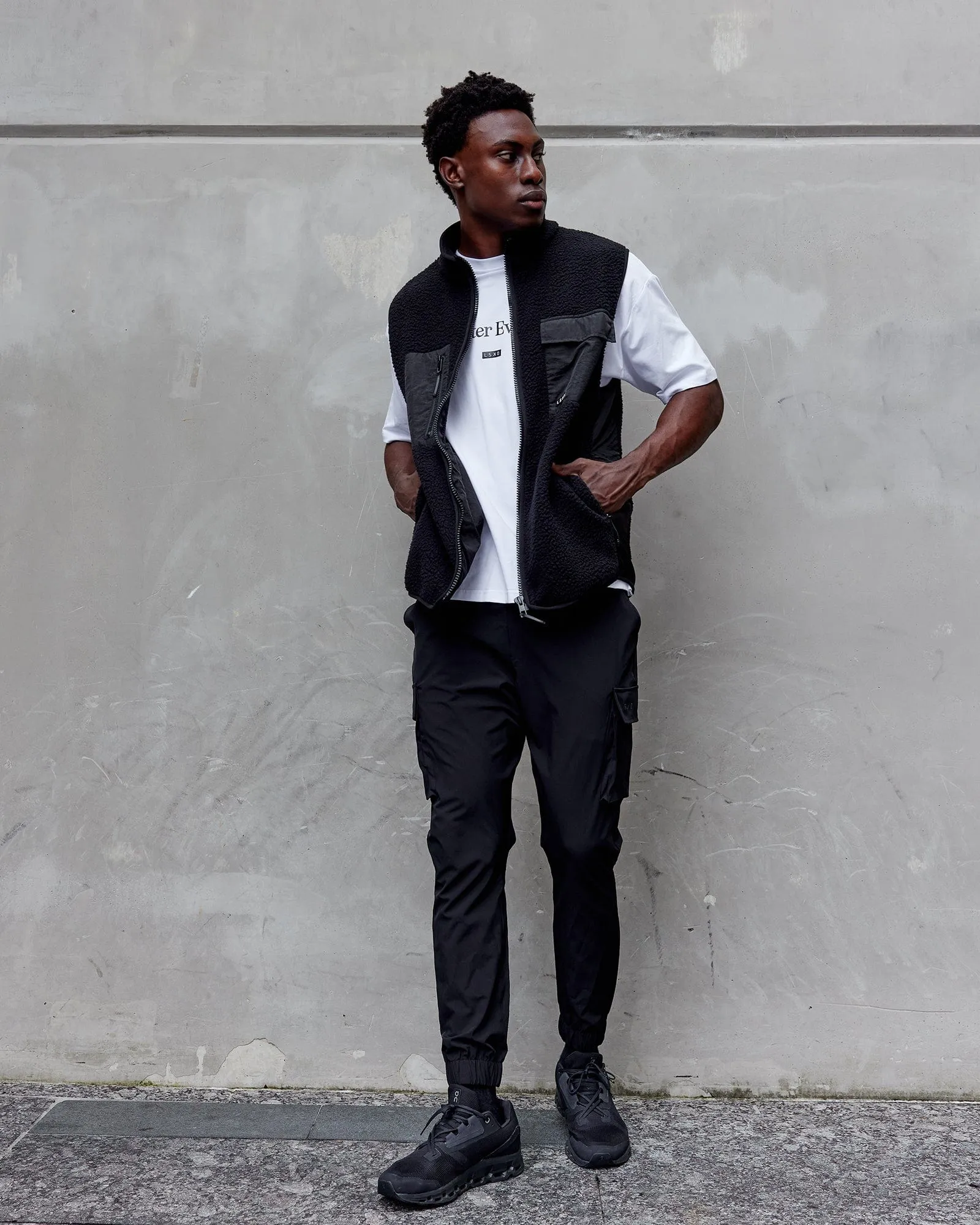 Energy Stretch Performance Cargo Joggers - Black sold by LSKD product image thumbnail 4