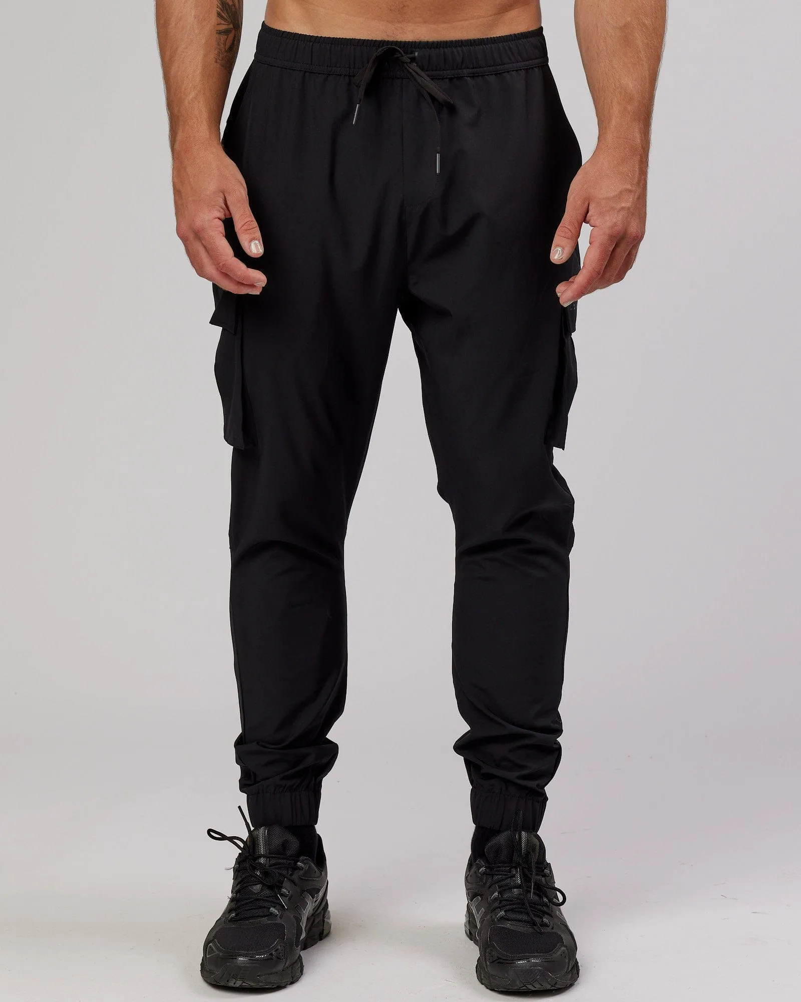 Energy Stretch Performance Cargo Joggers - Black sold by LSKD product image thumbnail 5