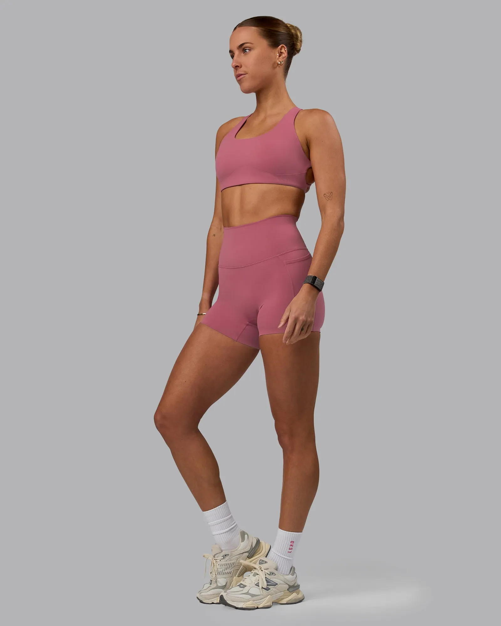 Aspire Sports Bra - Mauve Haze sold by LSKD product image thumbnail 5