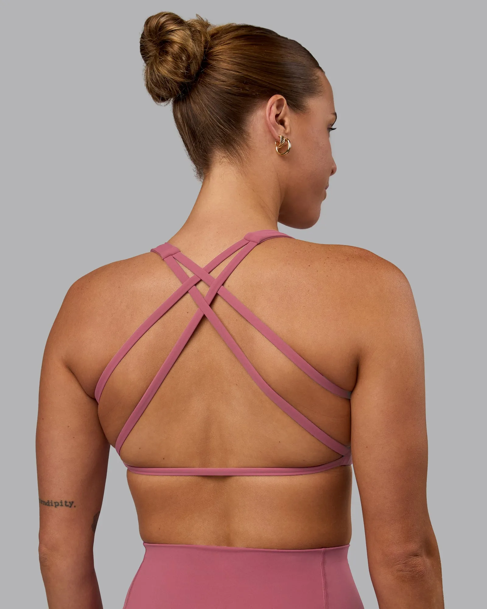 Aspire Sports Bra - Mauve Haze sold by LSKD