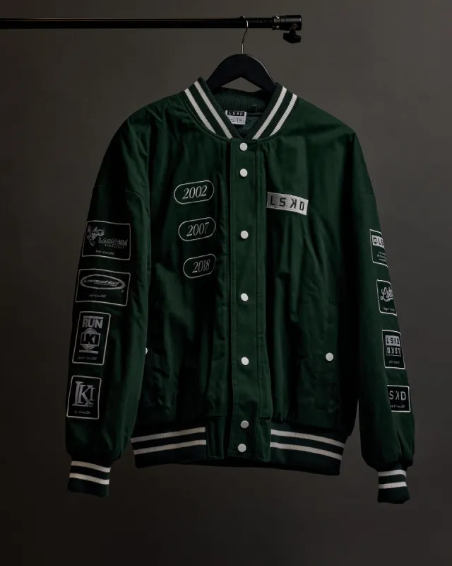 Unisex Timeline Jacket - Vital Green-White sold by LSKD