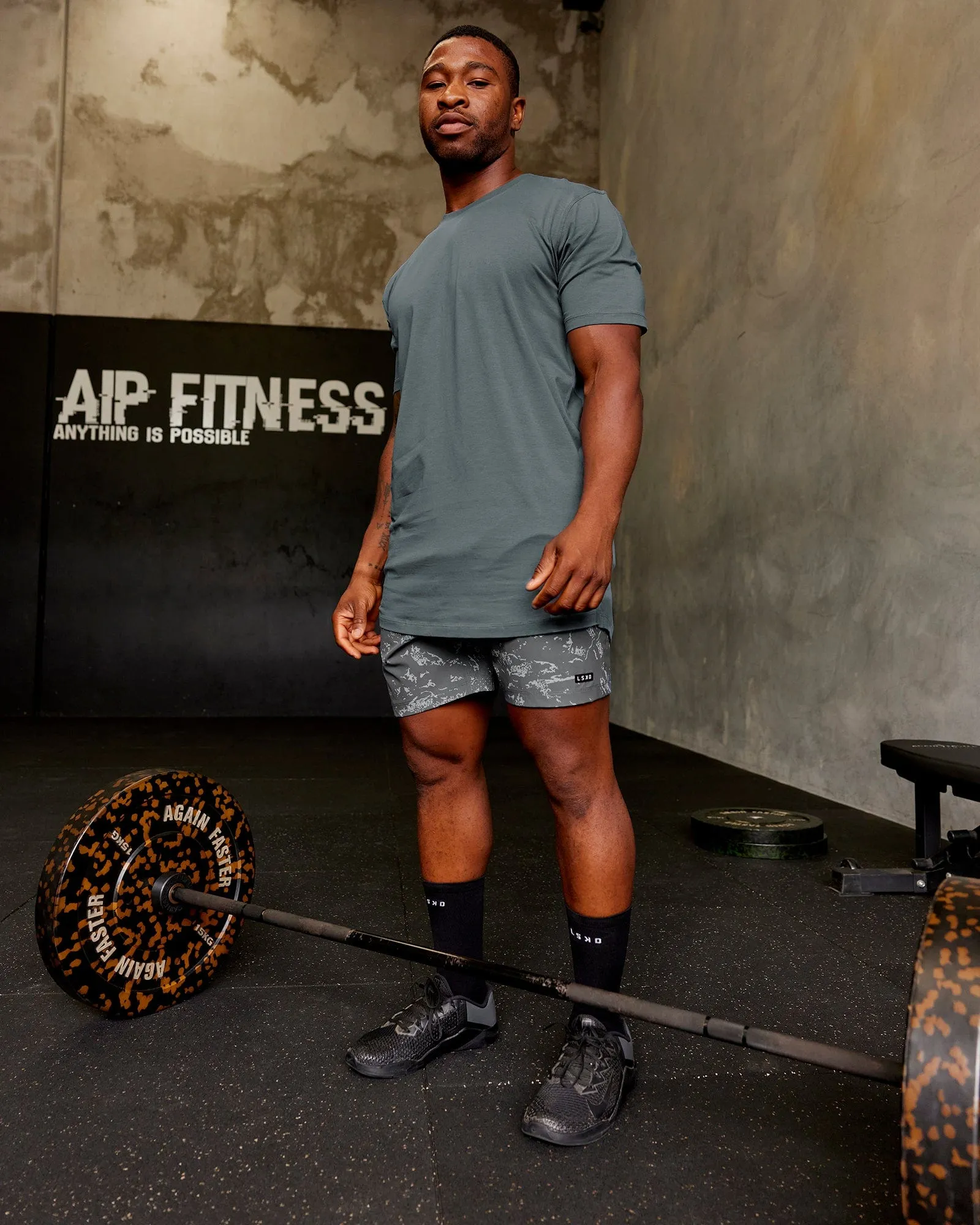 Deluxe PimaFLX Tee - Storm sold by LSKD product image thumbnail 2