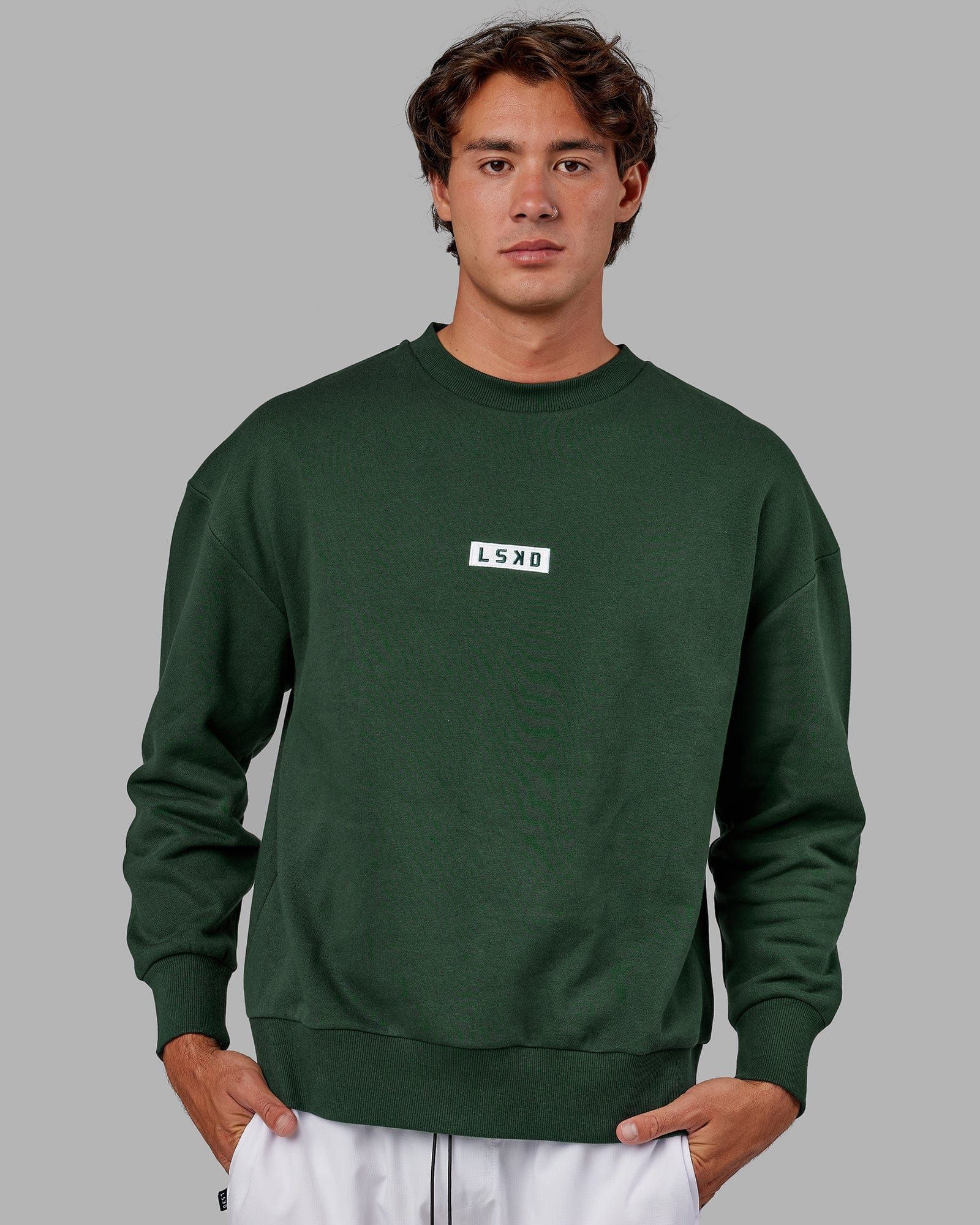 Unisex Cornerstone Sweater Oversize - Pineneedle sold by LSKD product image thumbnail 2