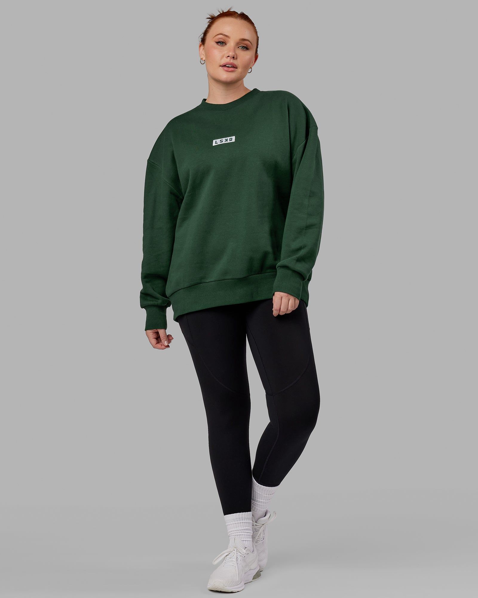 Unisex Cornerstone Sweater Oversize - Pineneedle sold by LSKD product image thumbnail 4