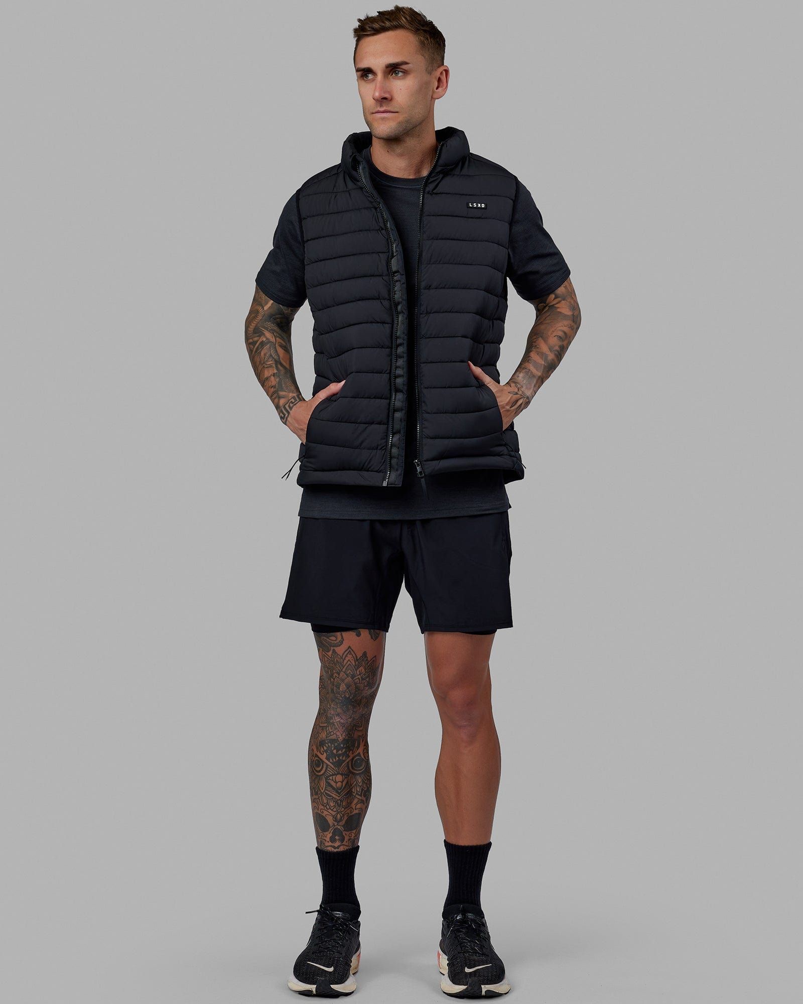 All Day Puffer Vest - Black sold by LSKD product image thumbnail 5
