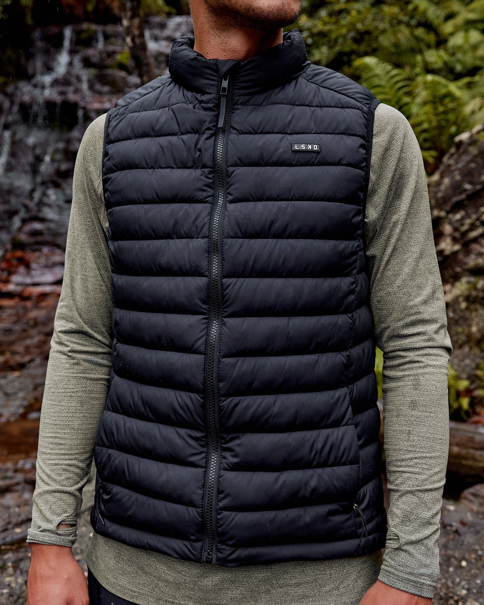 All Day Puffer Vest - Black sold by LSKD product image thumbnail 2