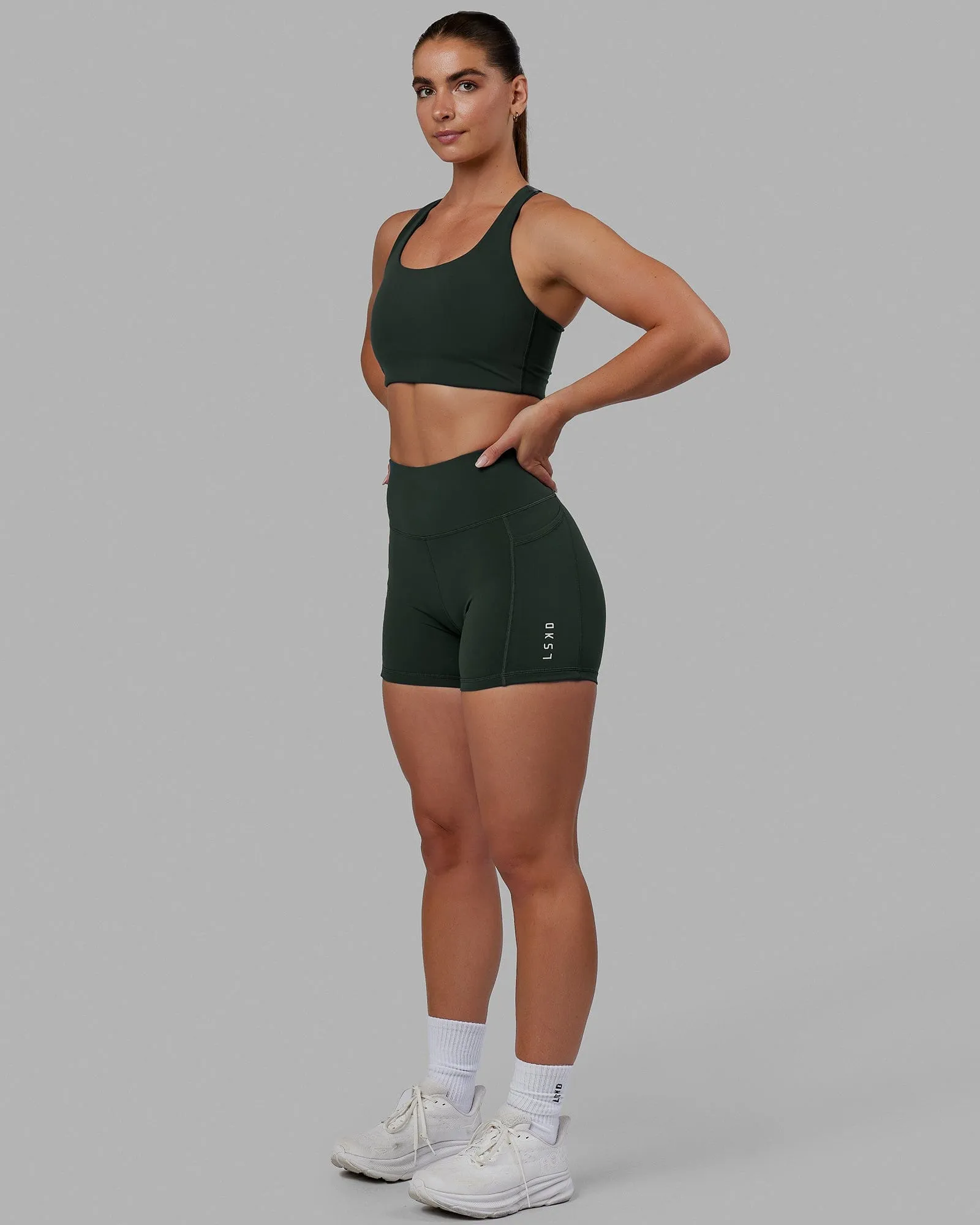 Ace Long Line Bra - Vital Green sold by LSKD product image thumbnail 3