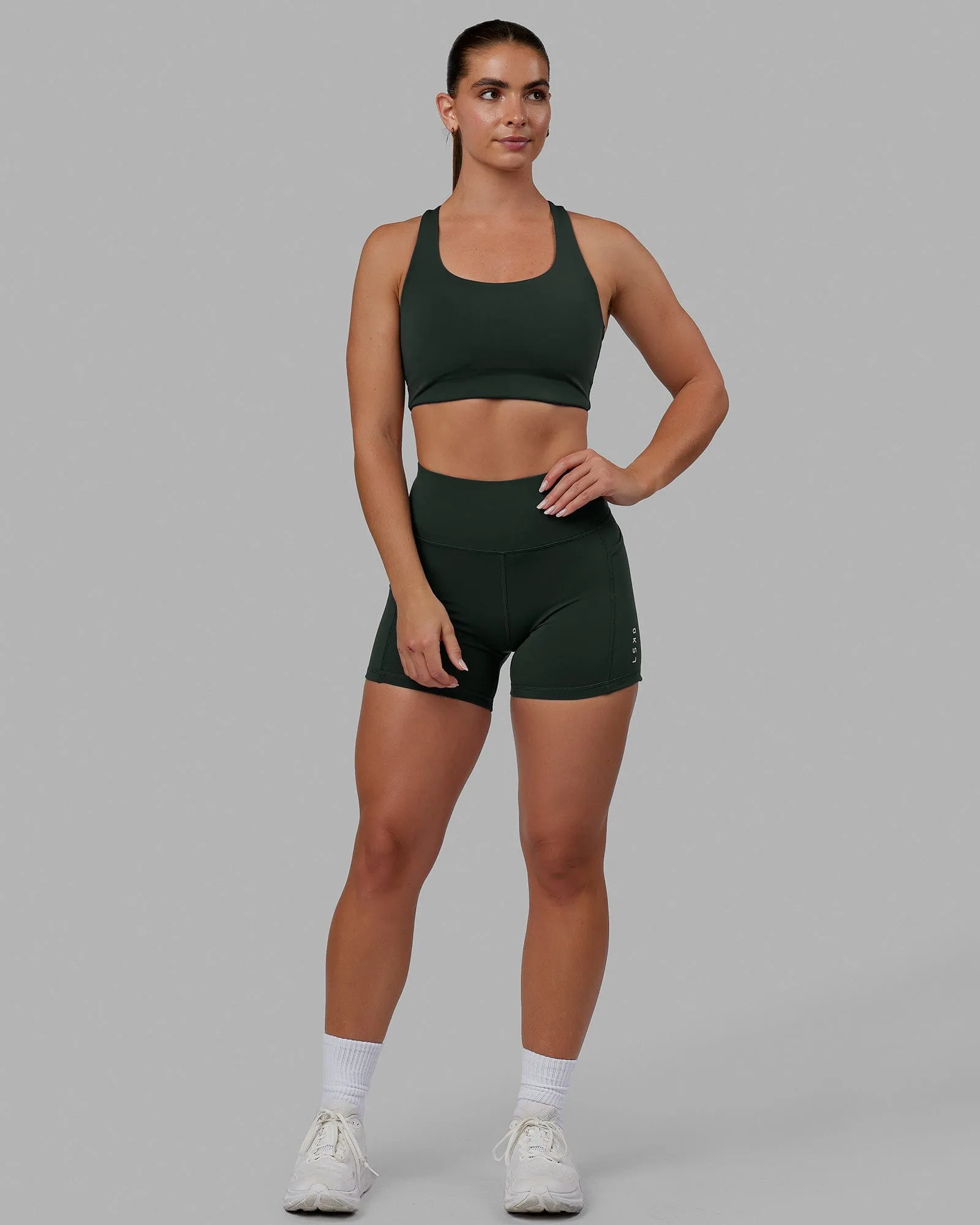 Ace Long Line Bra - Vital Green sold by LSKD product image thumbnail 4