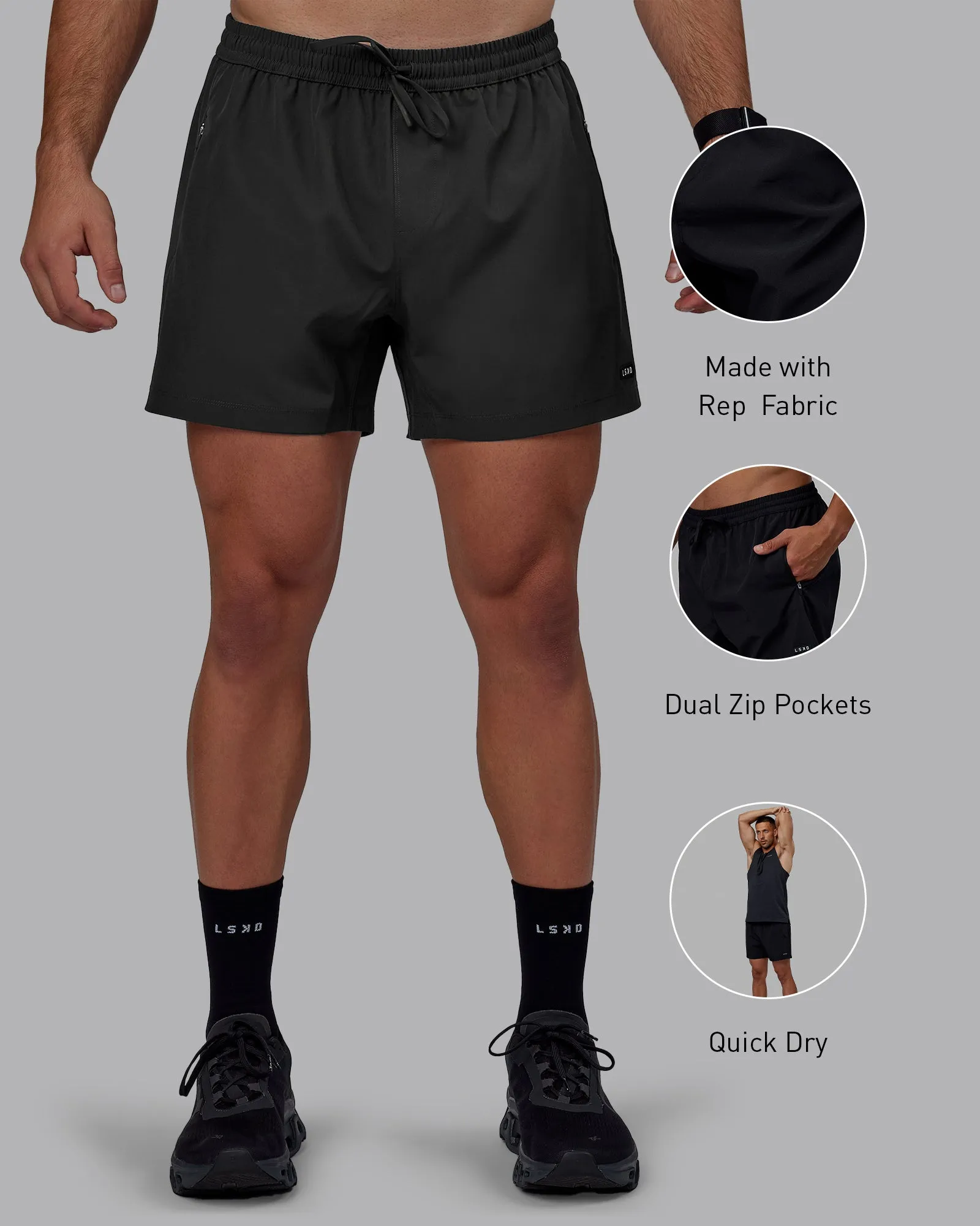 Rep 5" Performance Short - Pirate Black sold by LSKD product image thumbnail 2