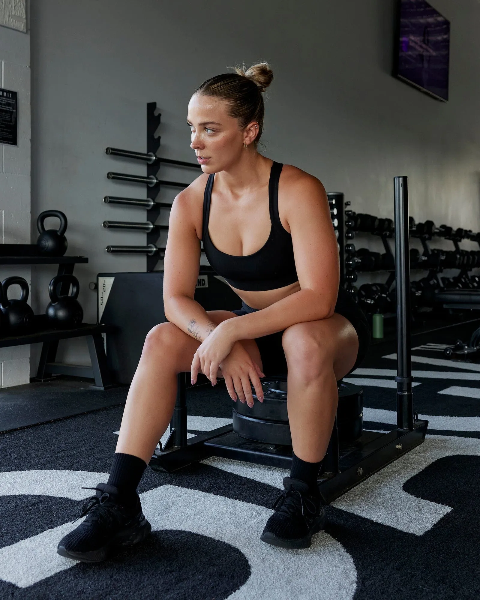 Advance Sports Bra - Black sold by LSKD product image thumbnail 4