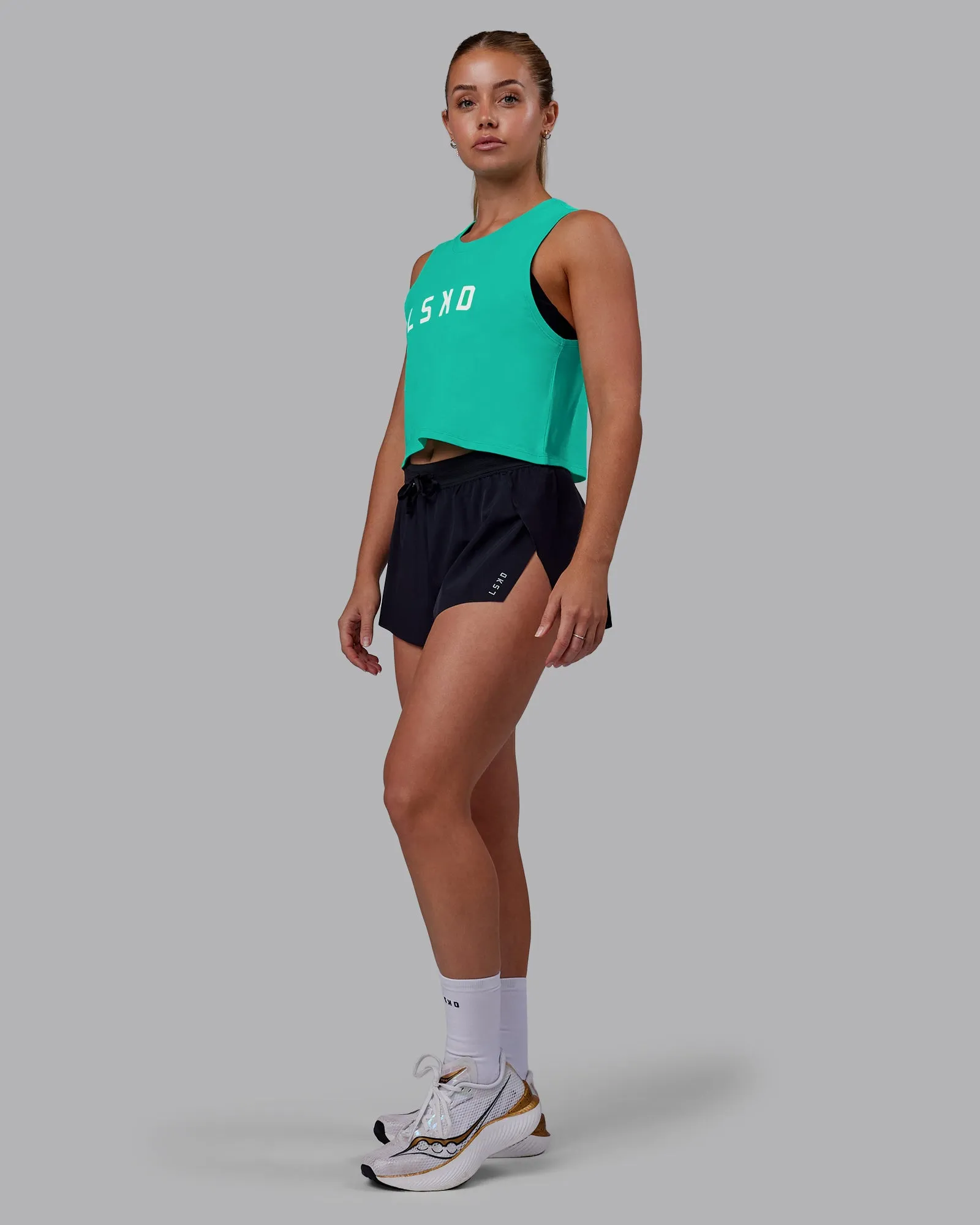 Agile FLXCotton Tank - Atlantis-White sold by LSKD product image thumbnail 2