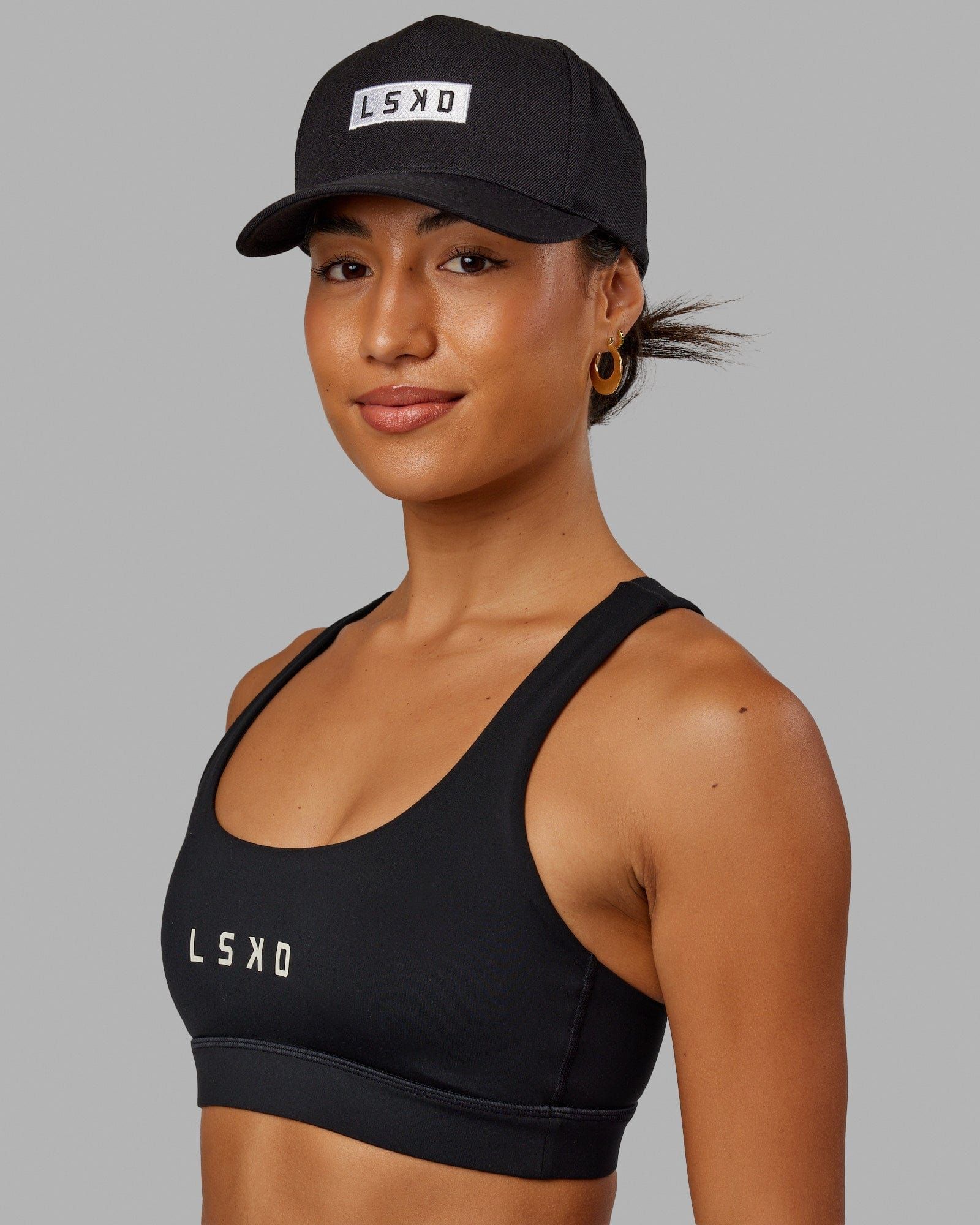 Cornerstone Snapback Cap - Black-White sold by LSKD product image thumbnail 4