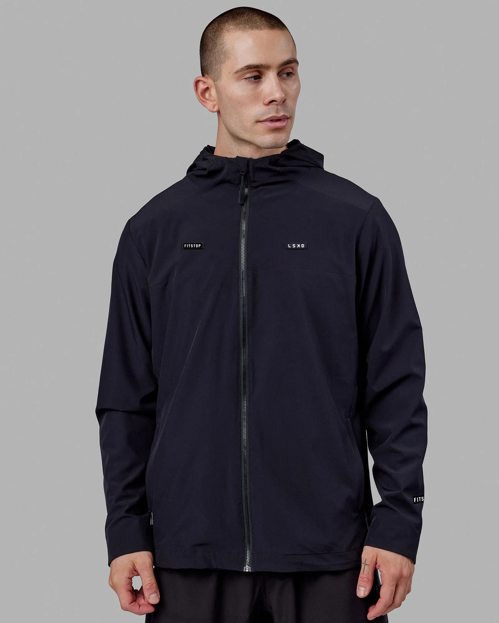 Fitstop Mens Functional Training Jacket - Black sold by LSKD