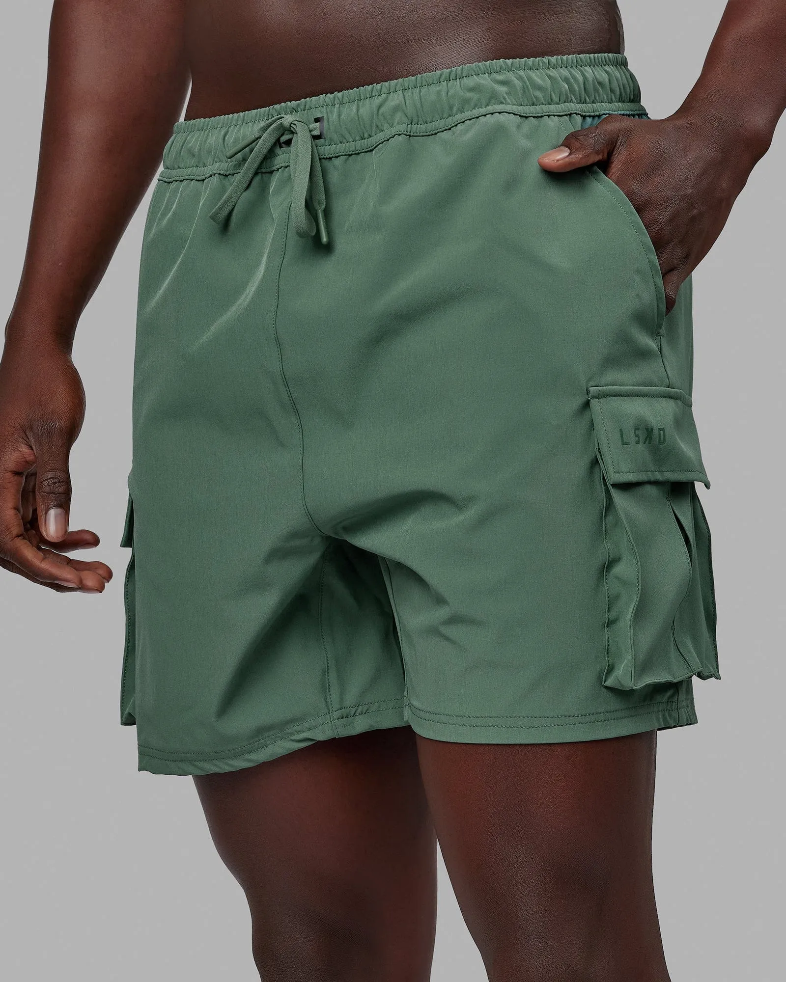 Energy Stretch 6" Performance Cargo Shorts - Dark Forest sold by LSKD product image thumbnail 3