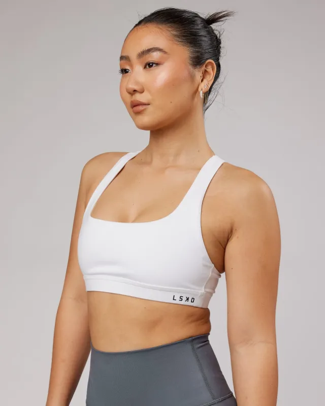 Base Sports Bra - White sold by LSKD