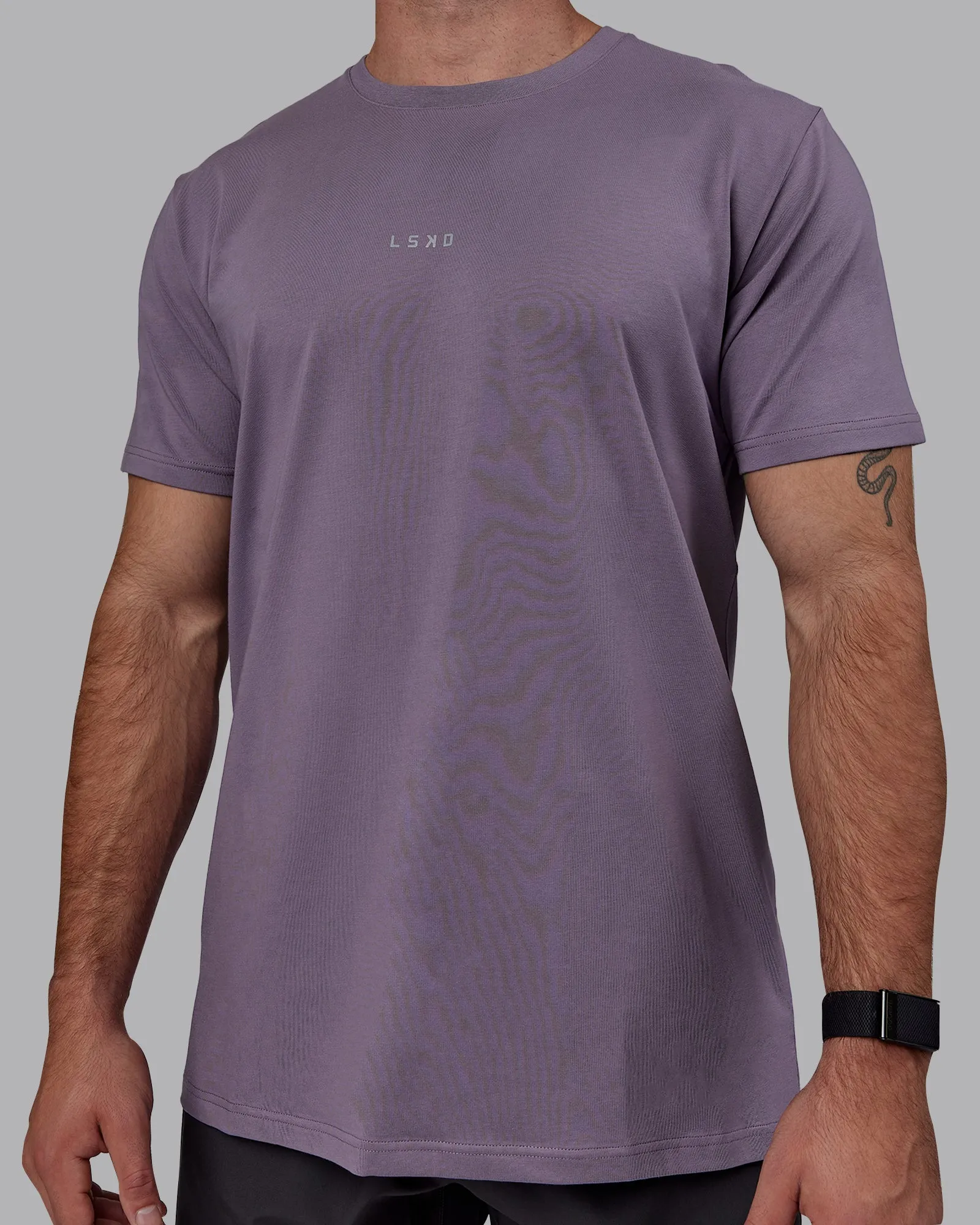 Base FLXCotton Tee - Purple Sage sold by LSKD product image thumbnail 4