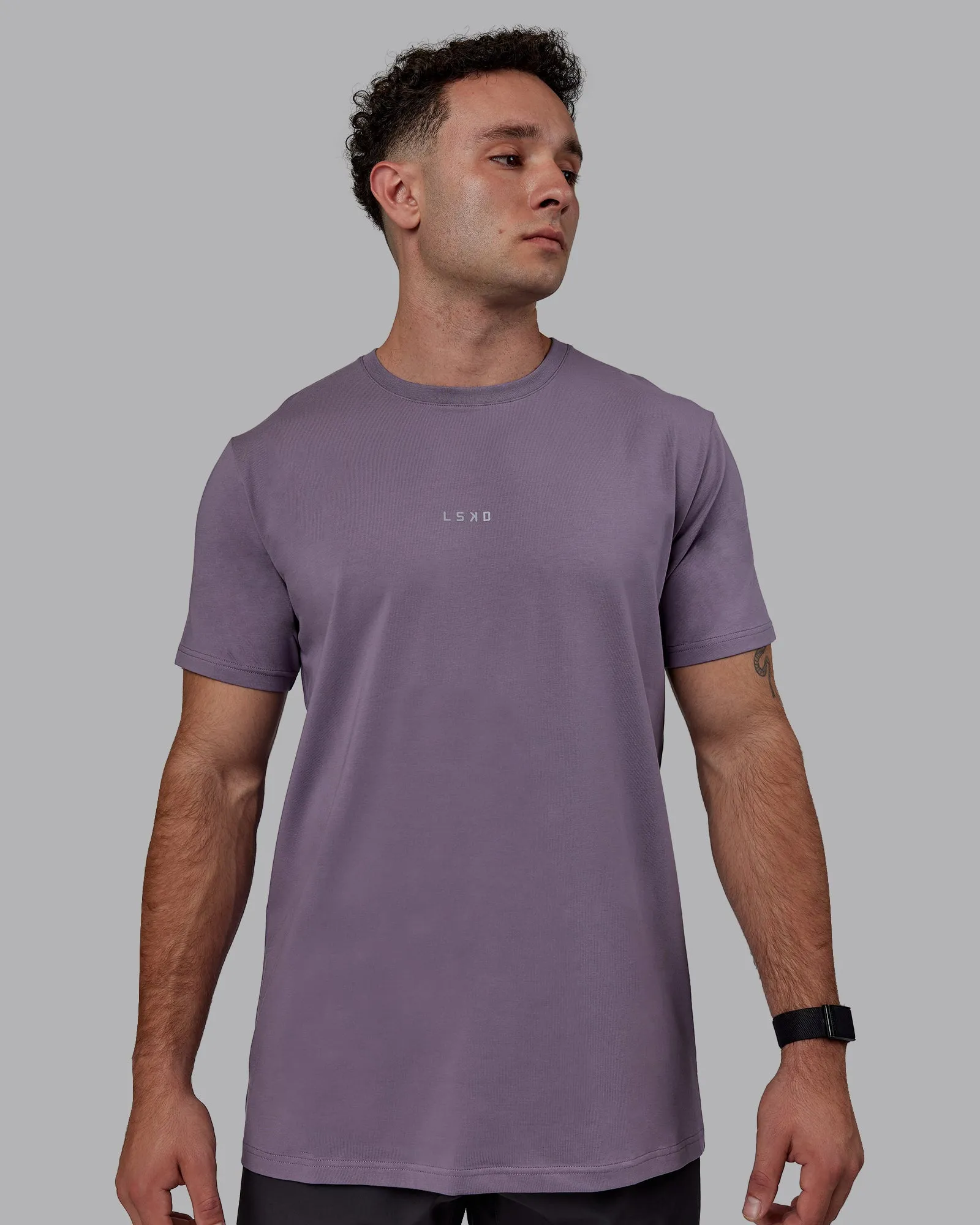 Base FLXCotton Tee - Purple Sage sold by LSKD product image thumbnail 2