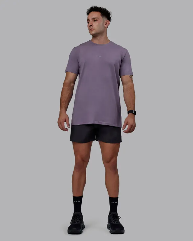 Base FLXCotton Tee - Purple Sage sold by LSKD