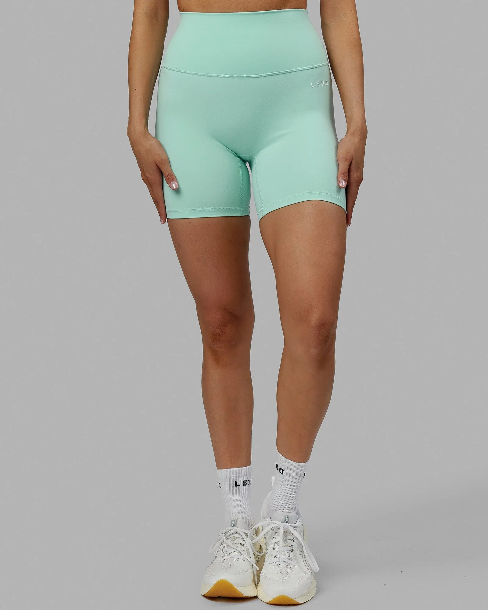 Base 2.0 Mid Short Tight - Pastel Turquoise sold by LSKD product image thumbnail 5