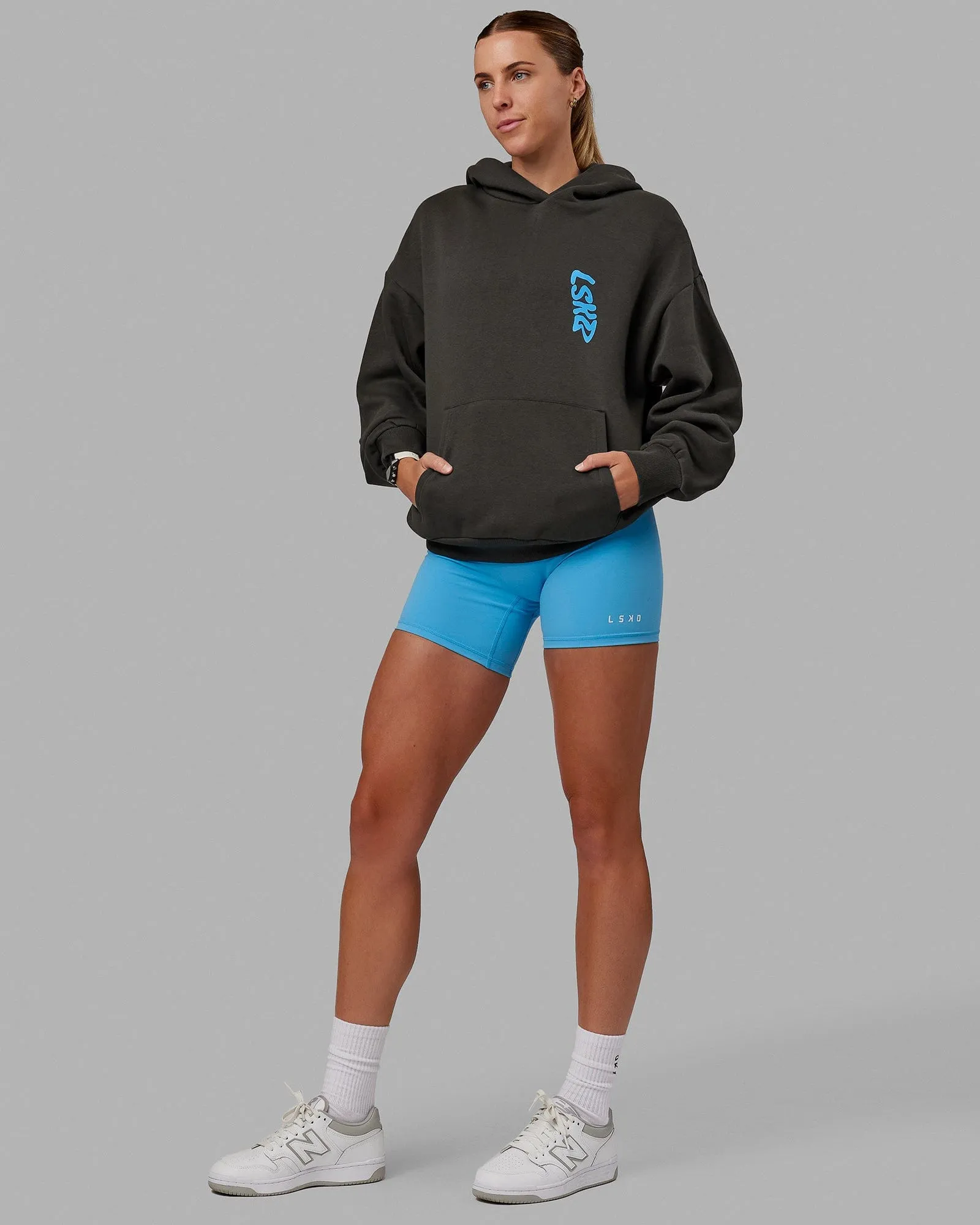 Unisex Miami24 Hoodie Oversize - Pirate Black-Blue sold by LSKD product image thumbnail 4