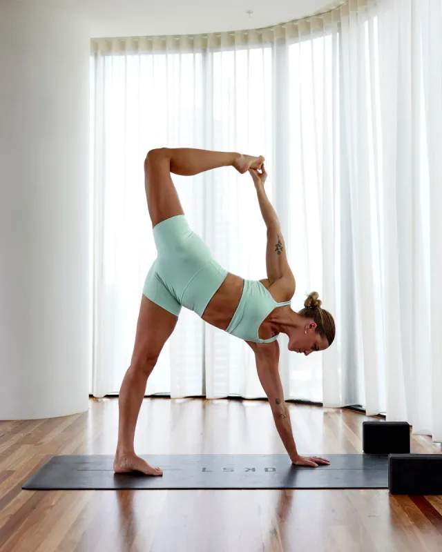 Base 2.0 Mid Short Tight - Pastel Turquoise sold by LSKD