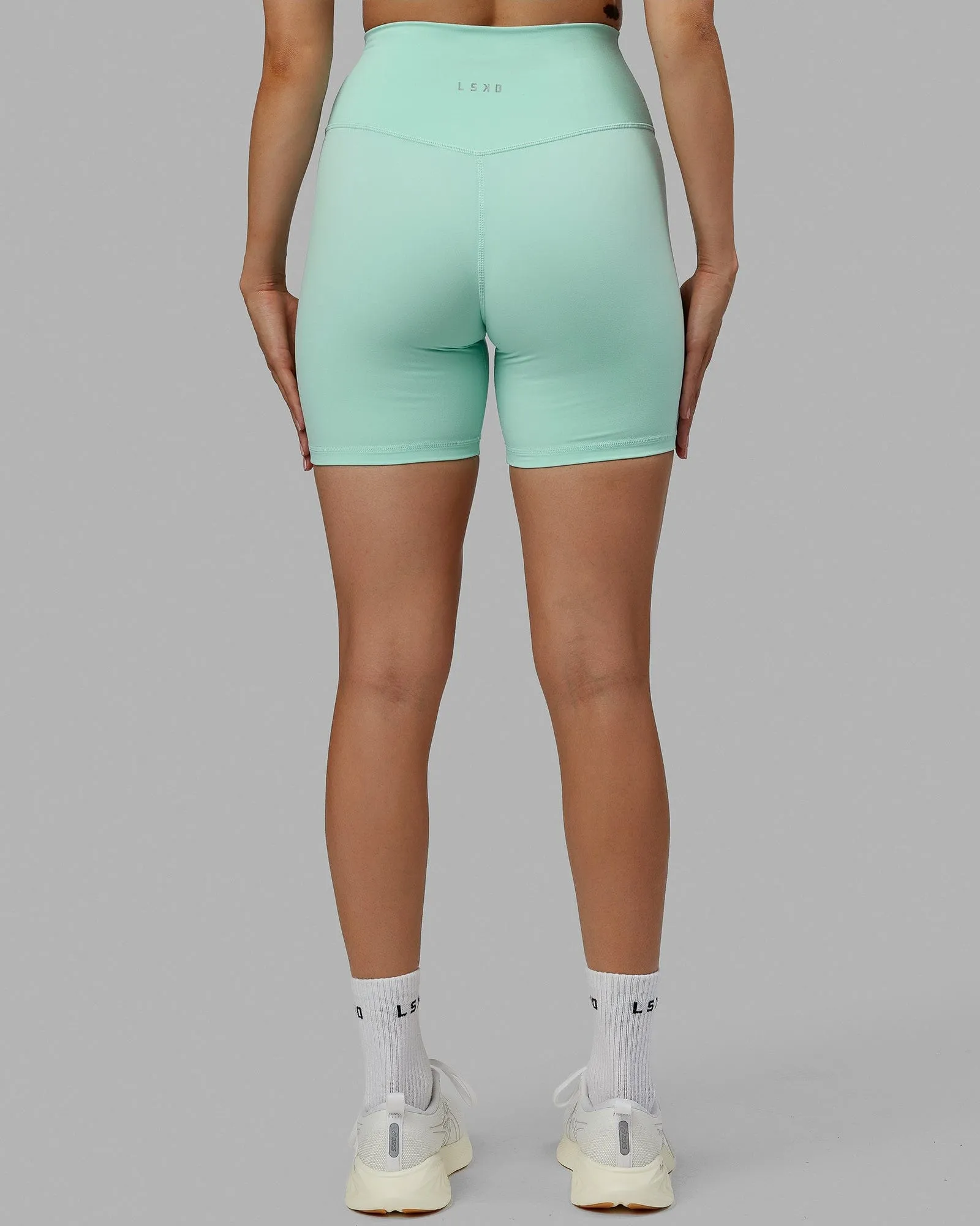 Base 2.0 Mid Short Tight - Pastel Turquoise sold by LSKD product image thumbnail 4