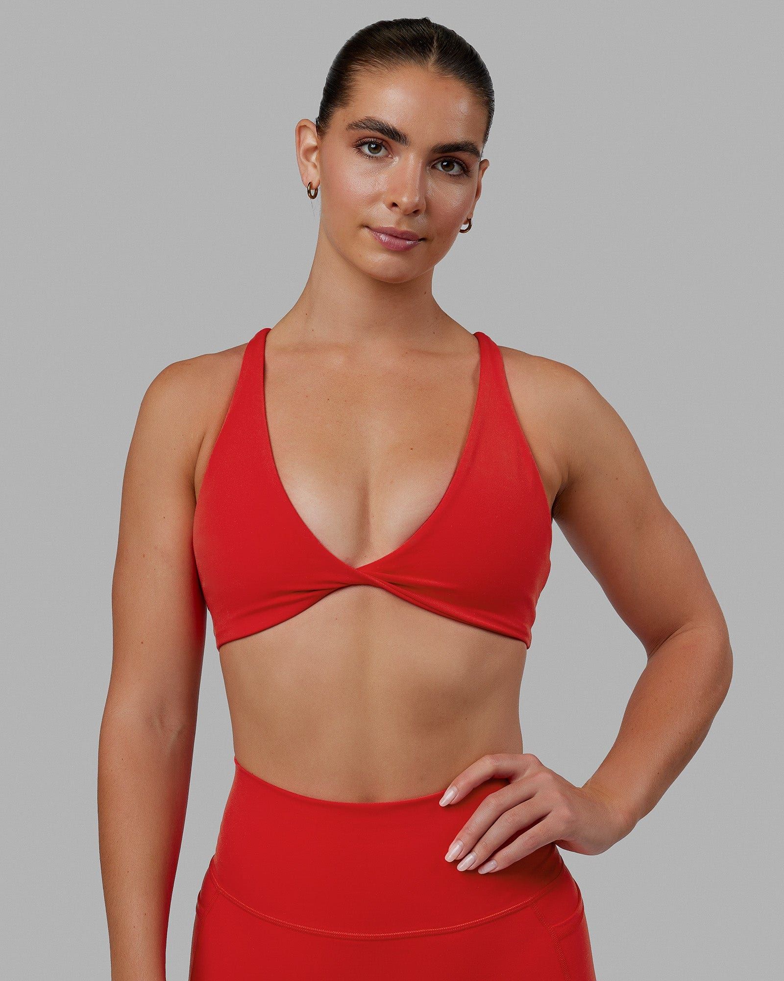 Agile Sports Bra - Infrared sold by LSKD product image thumbnail 2