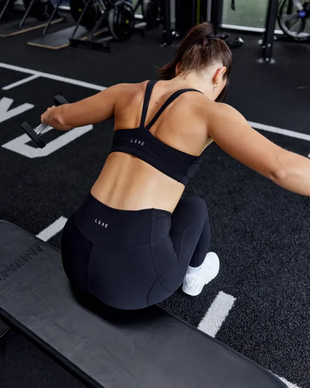 Inertia Sports Bra - Black sold by LSKD