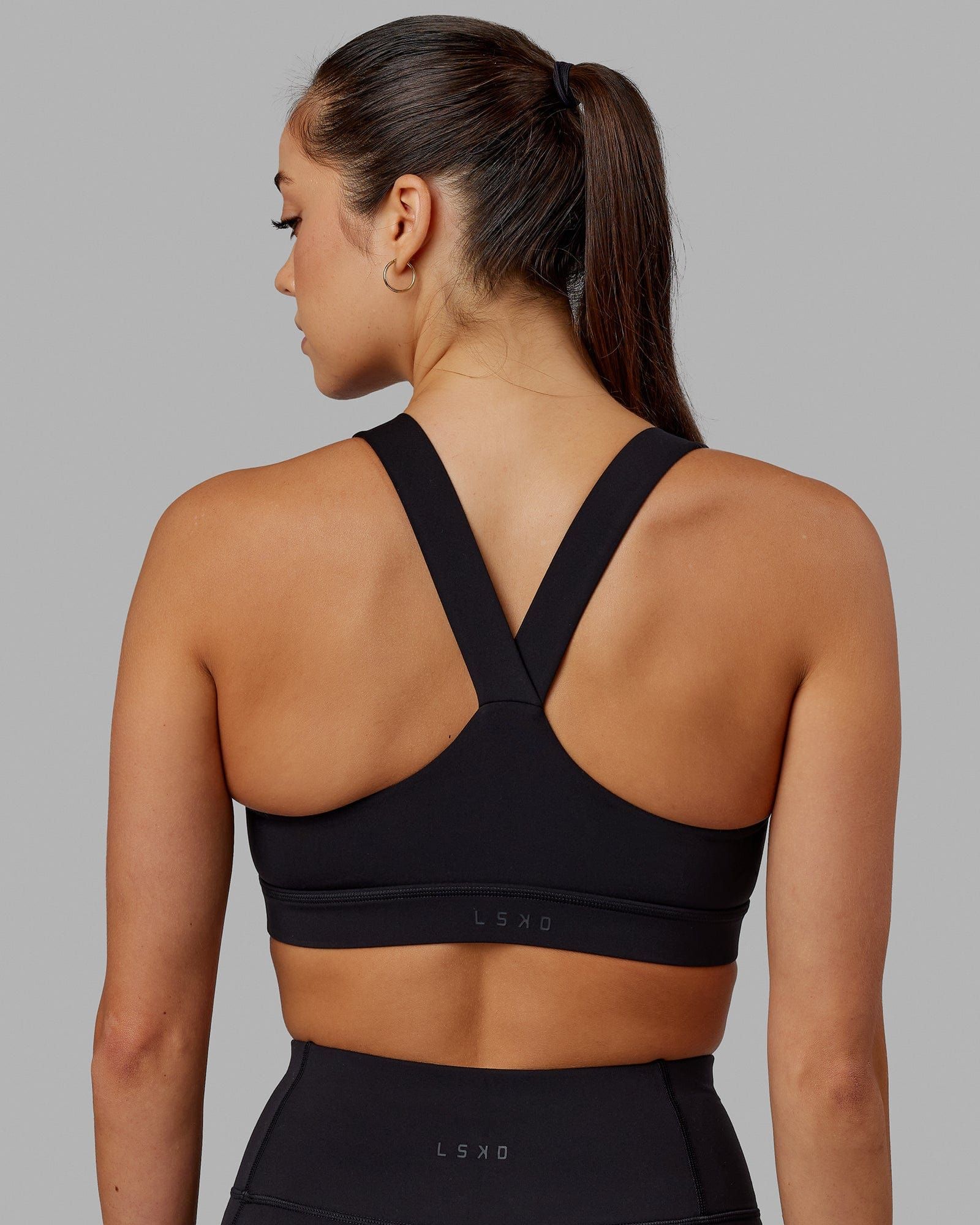 Rep Sports Bra Small Logo - Black-Apple Mint sold by LSKD product image thumbnail 4