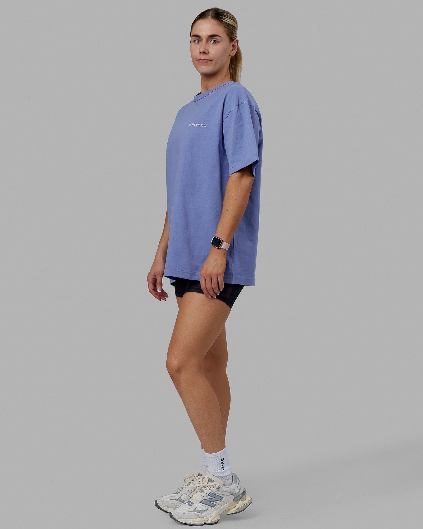 Unisex Taylor Tee Oversize - Cornflower Blue sold by LSKD product image thumbnail 3