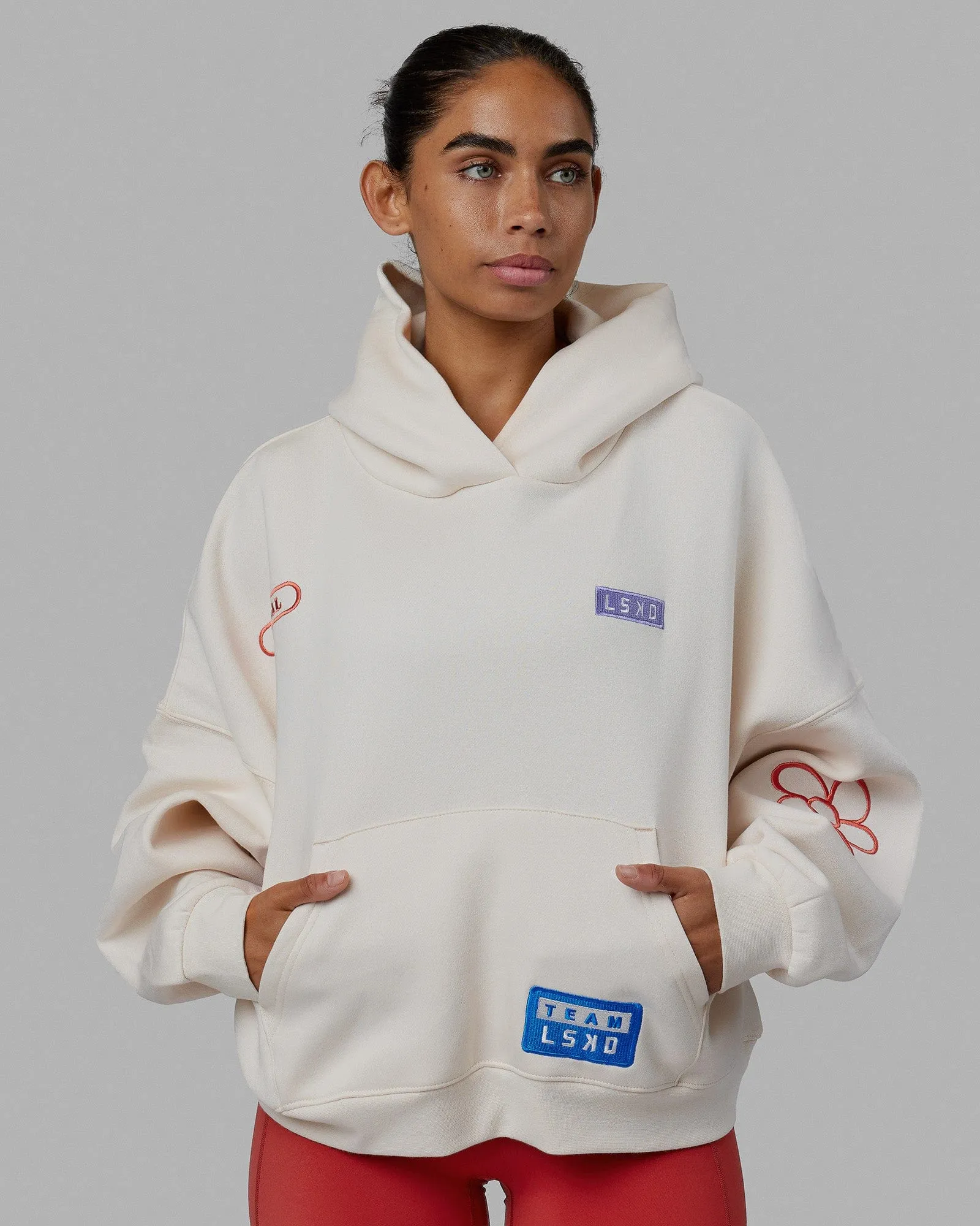 Patchwork Hoodie - Off White sold by LSKD