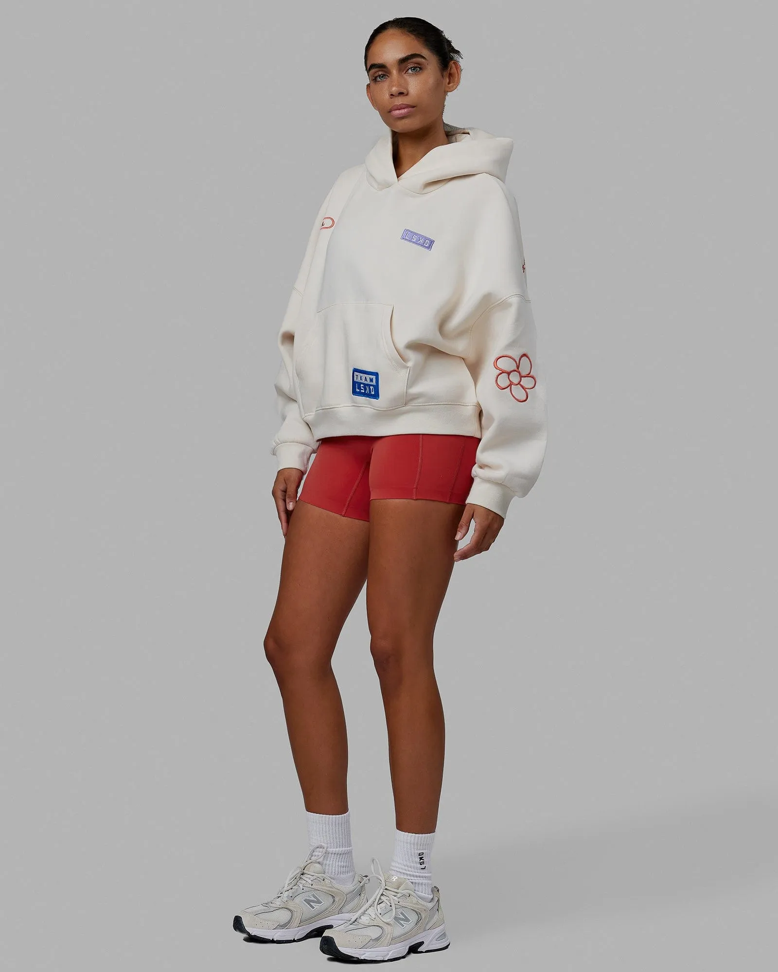 Patchwork Hoodie - Off White sold by LSKD product image thumbnail 3