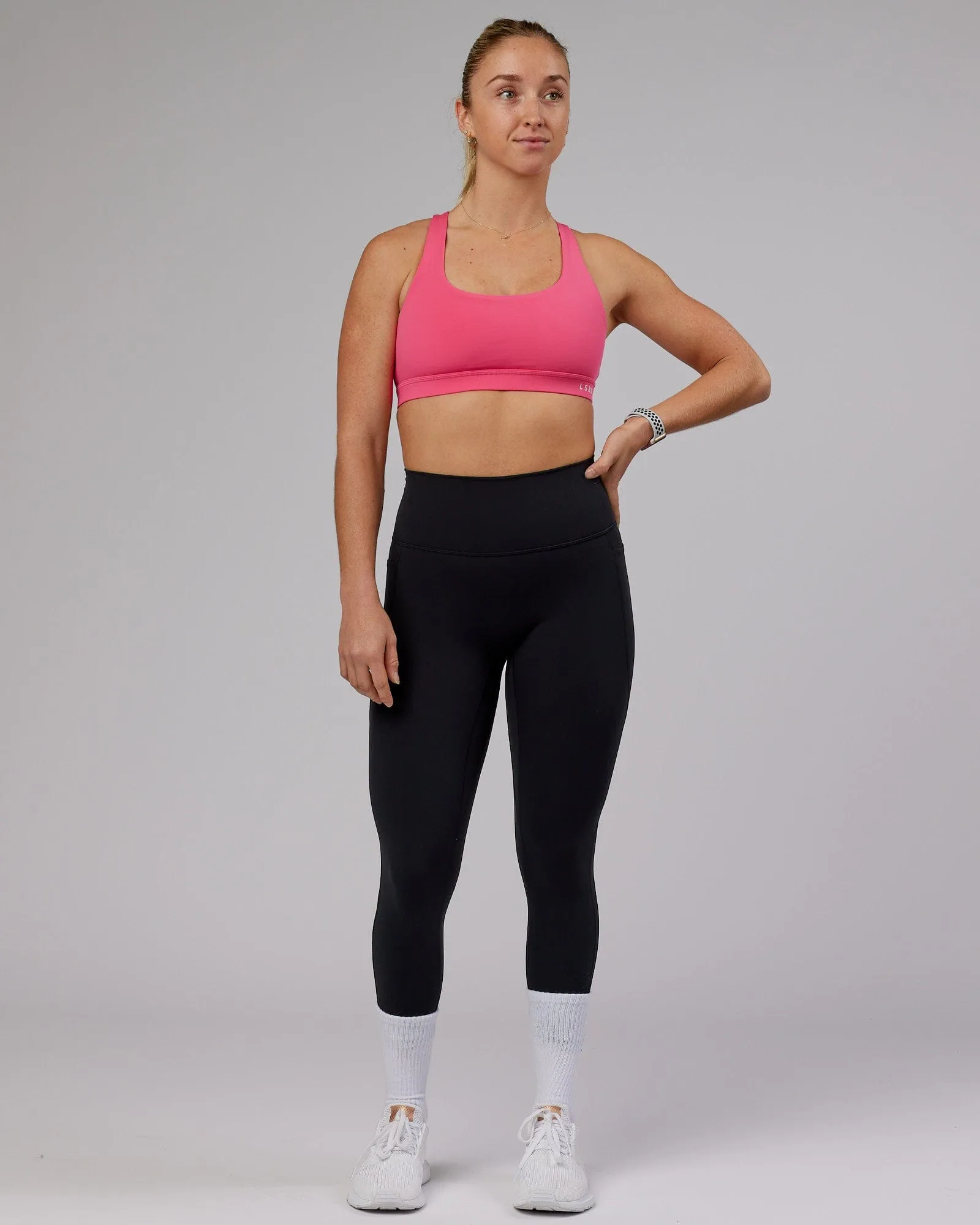 Base Sports Bra - Flamingo sold by LSKD product image thumbnail 3