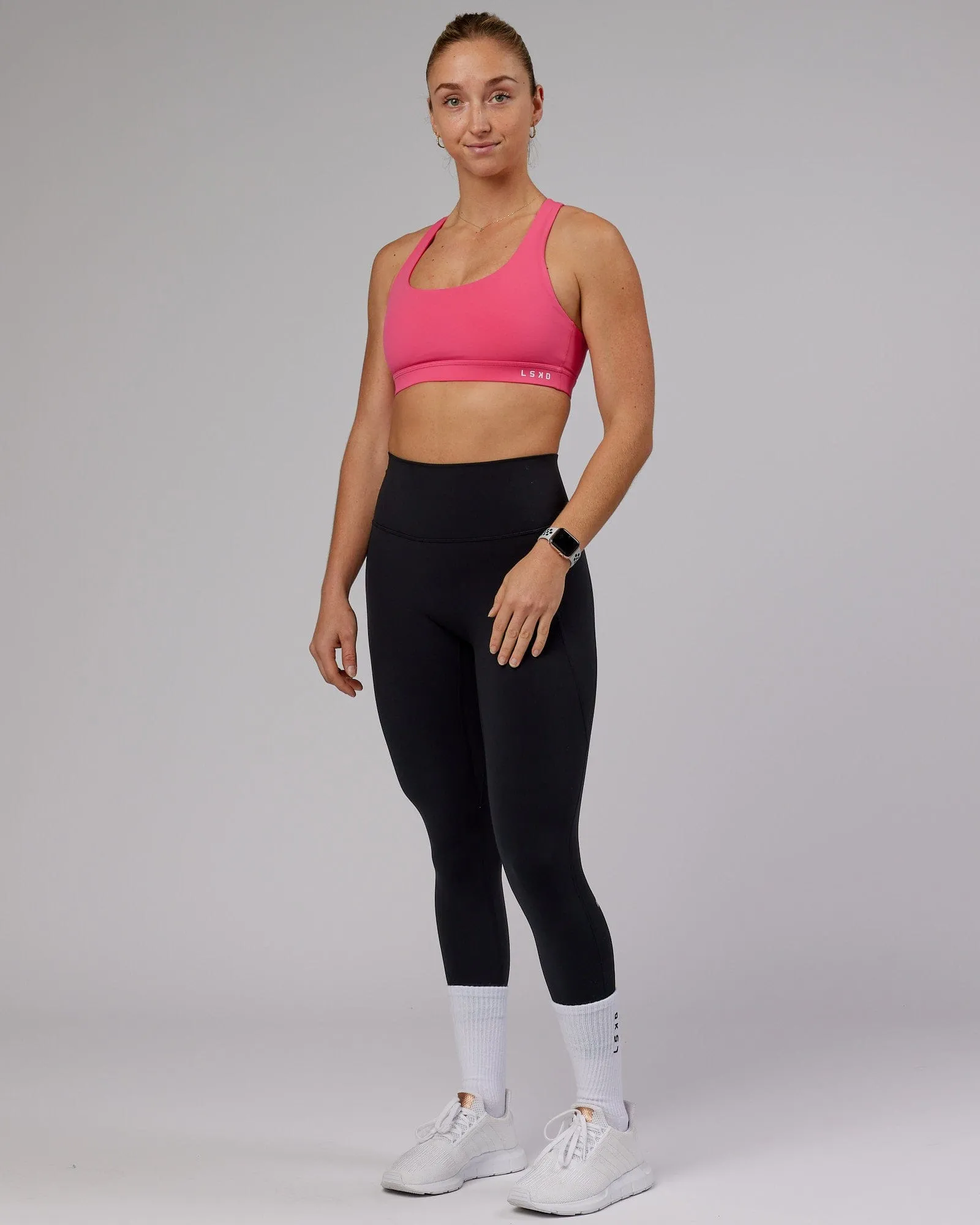 Base Sports Bra - Flamingo sold by LSKD product image thumbnail 2