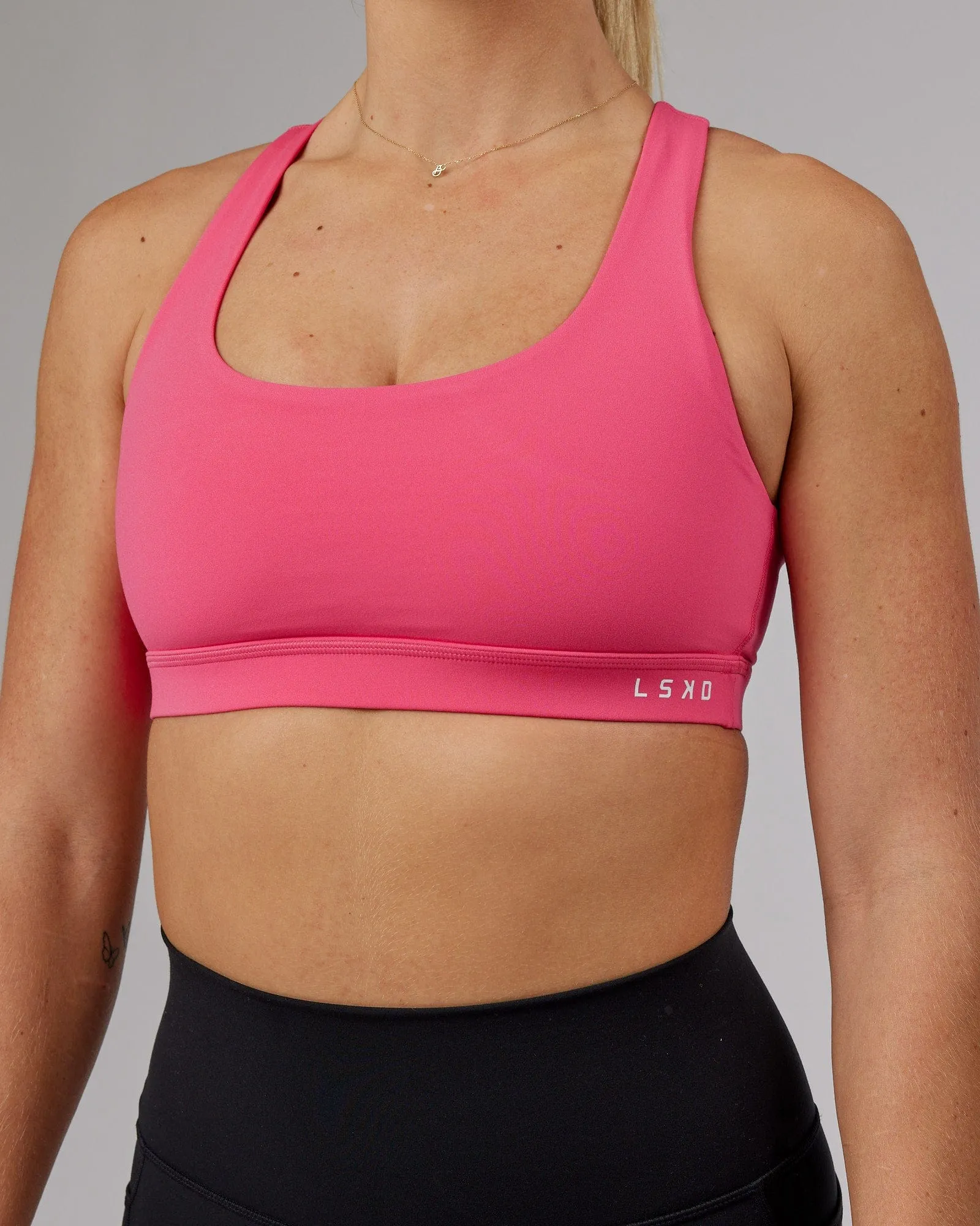 Base Sports Bra - Flamingo sold by LSKD product image thumbnail 5