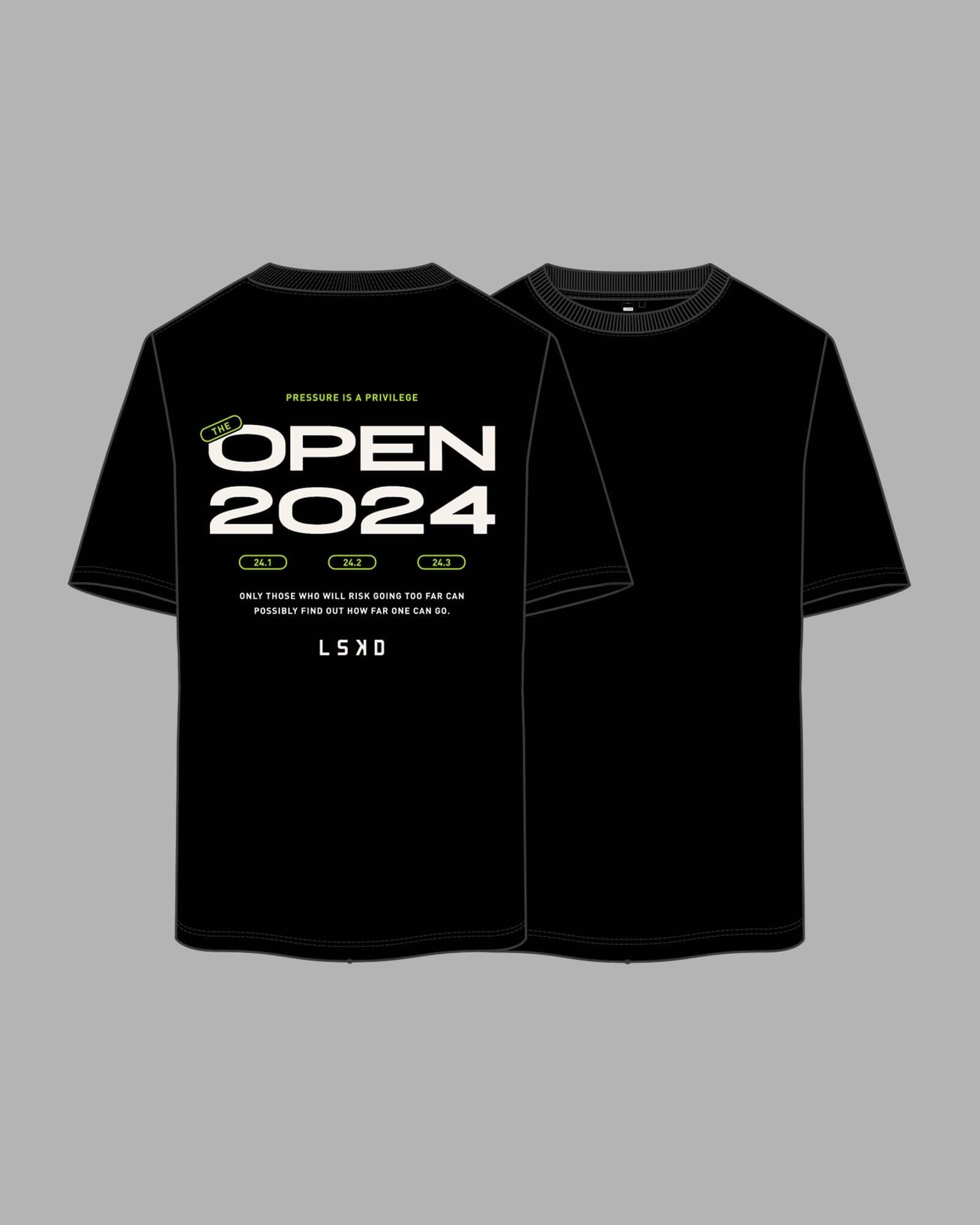 Open 2024 FLXCotton Oversize Tee - Black-White sold by LSKD