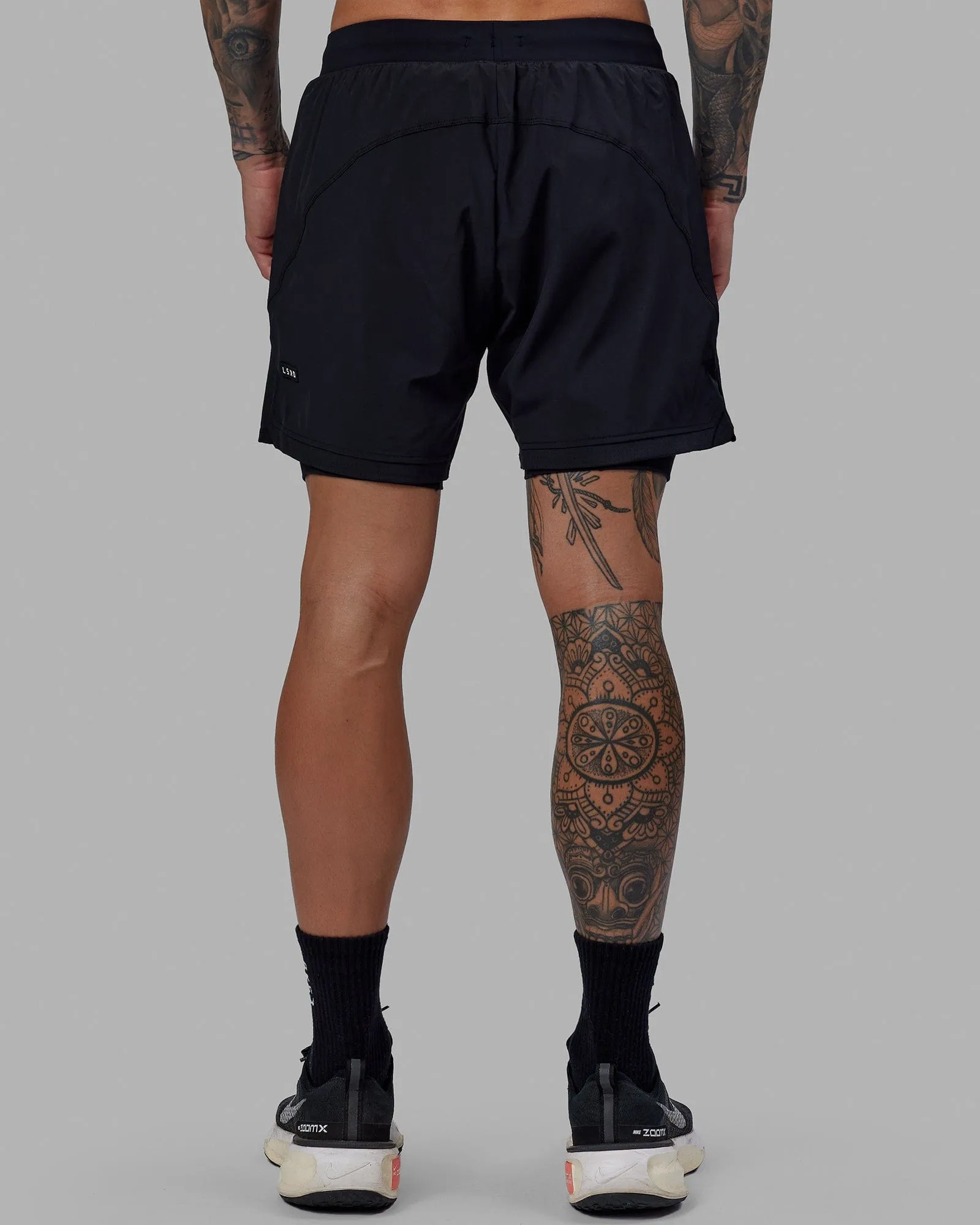 Challenger 6" Lined Performance Short - Black sold by LSKD product image thumbnail 5