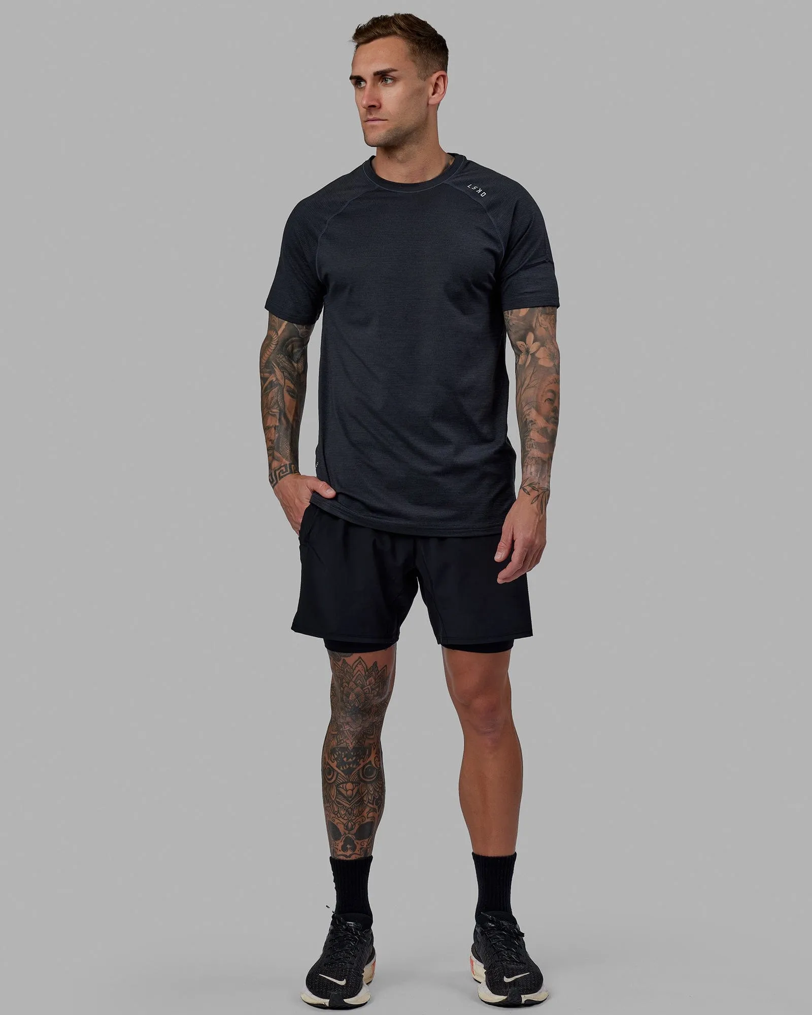Challenger 6" Lined Performance Short - Black sold by LSKD product image thumbnail 4