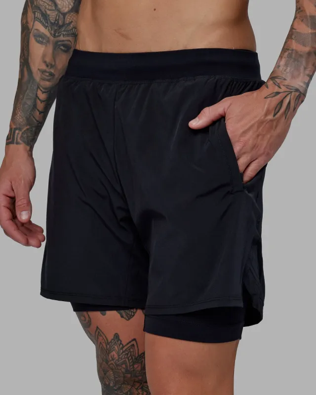 Challenger 6" Lined Performance Short - Black sold by LSKD