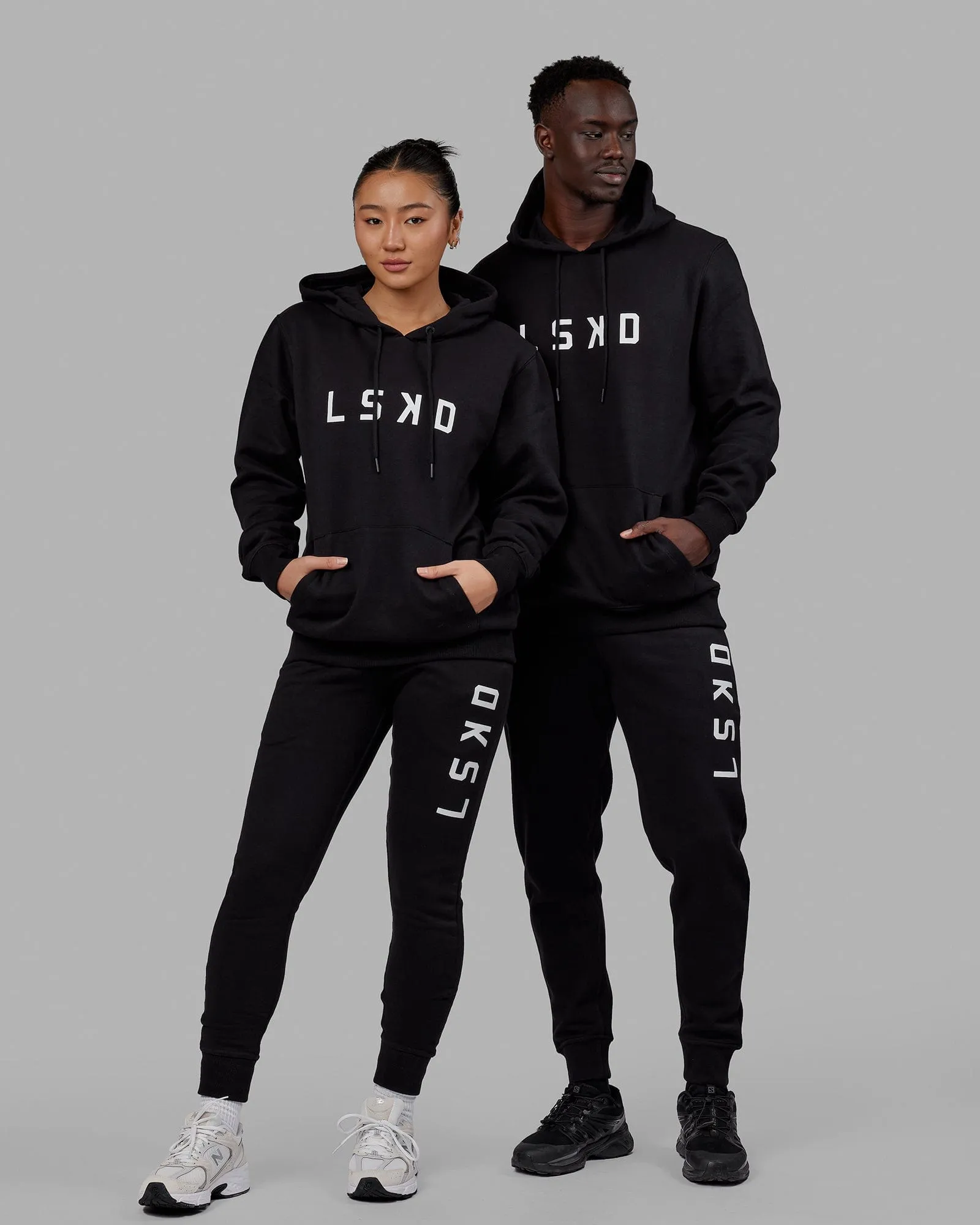 Structure Trackpant - Black-White sold by LSKD product image thumbnail 3