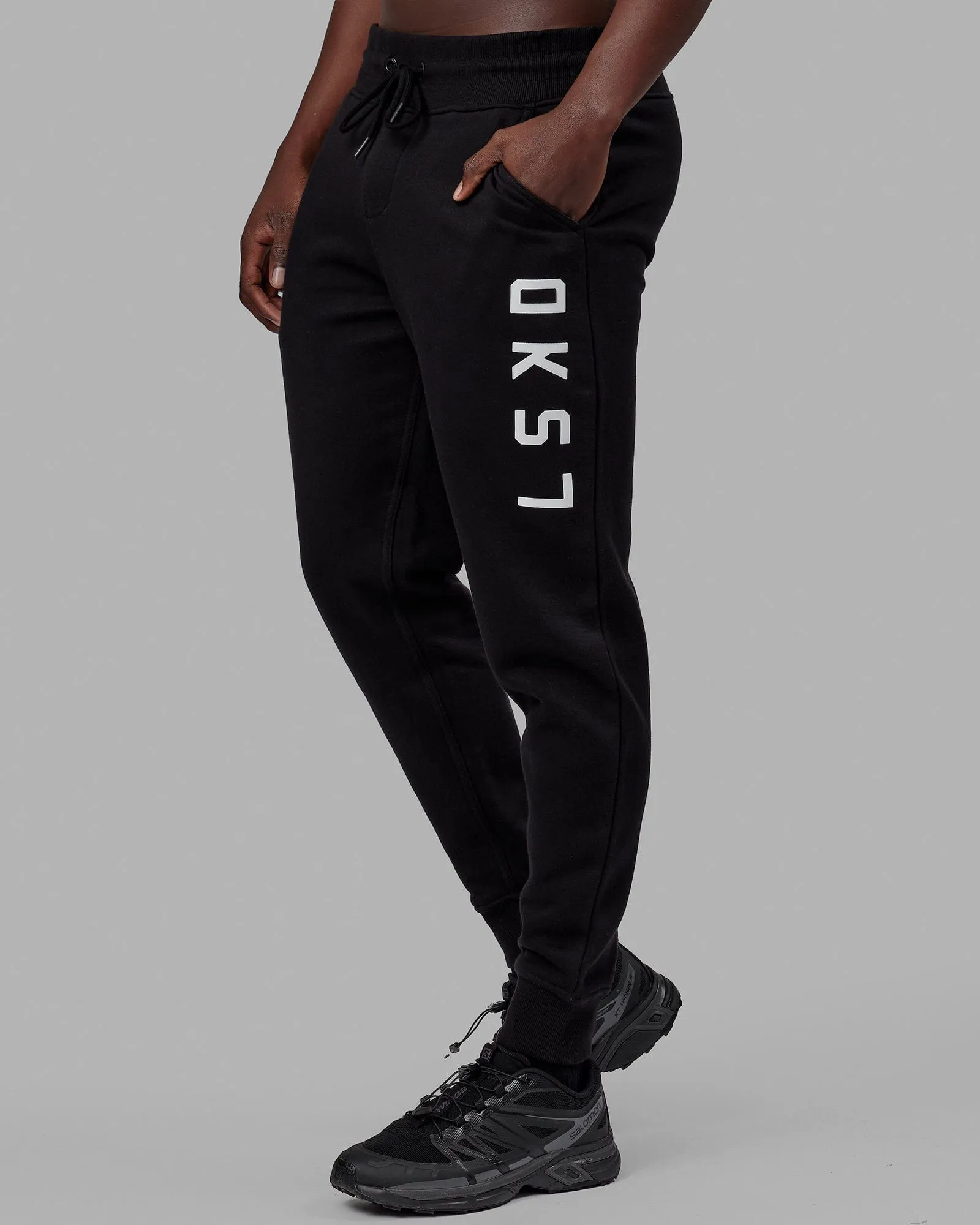 Structure Trackpant - Black-White sold by LSKD product image thumbnail 2