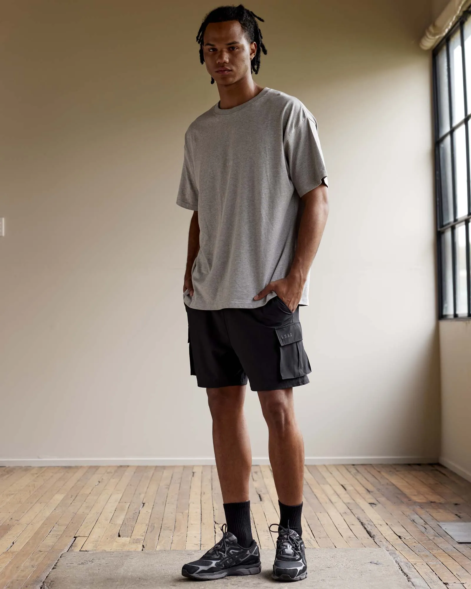 MVP Heavyweight Tee Oversize - Lt Grey Marl sold by LSKD product image thumbnail 2