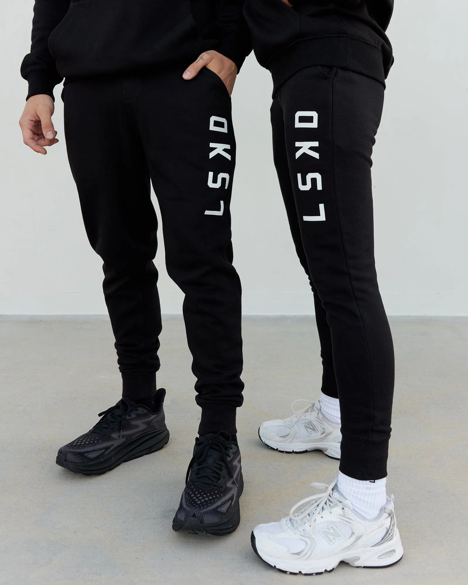 Structure Trackpant - Black-White sold by LSKD