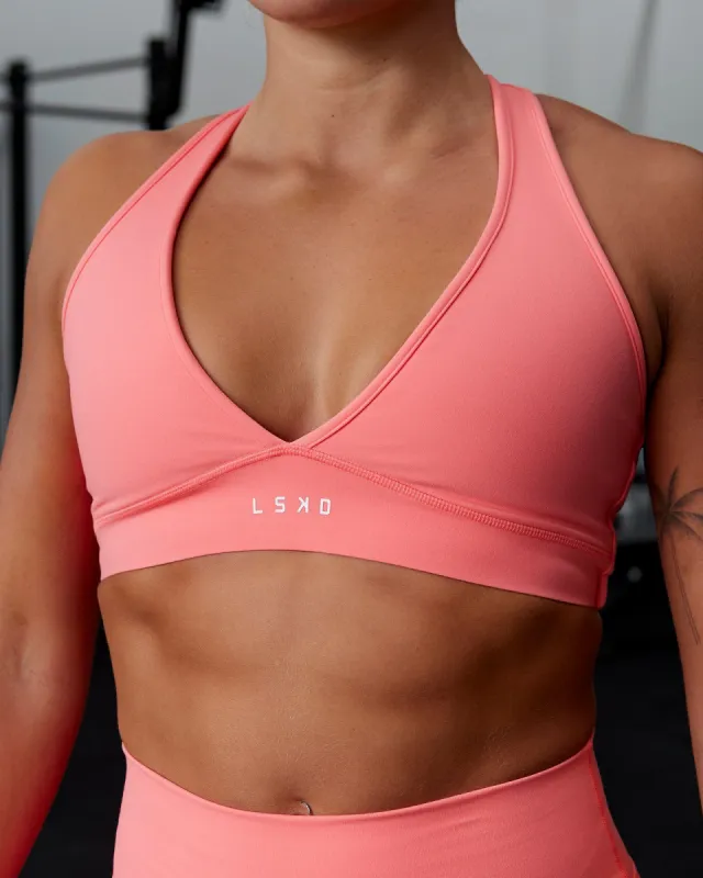 Stamina Sports Bra - Coral sold by LSKD