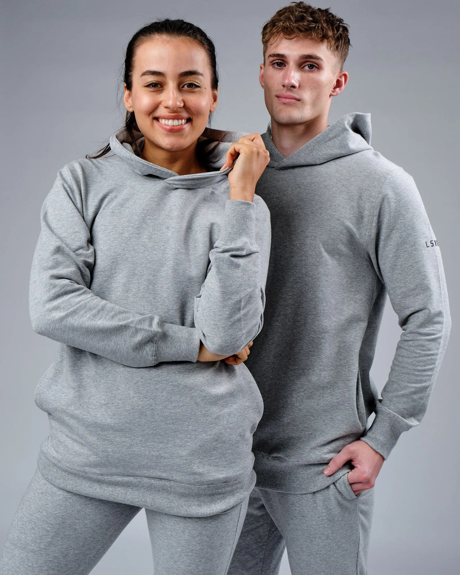 Unisex Rival FLXFleece Training Fit Hoodie - Light Grey Marl sold by LSKD