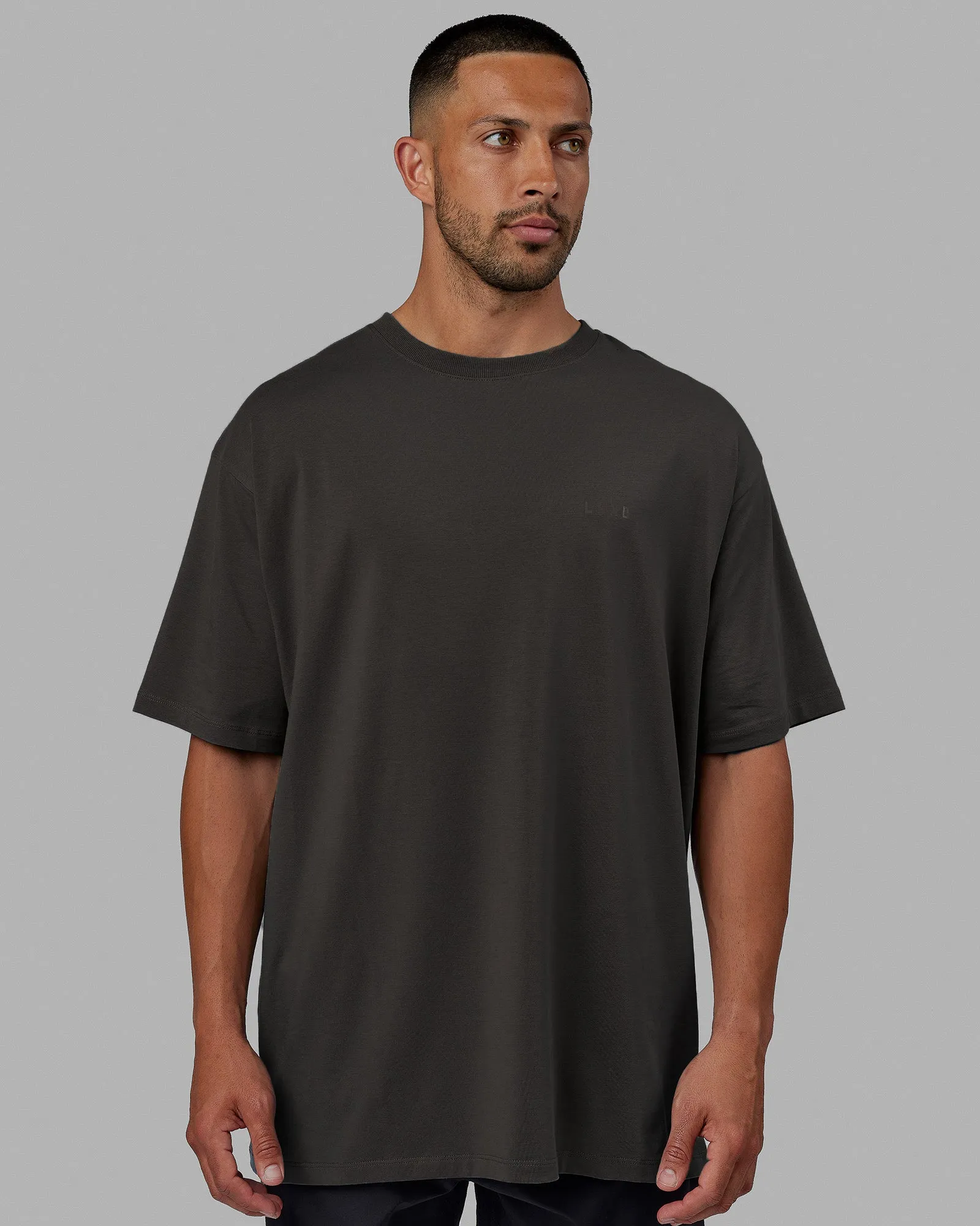 Unisex Deluxe PimaFLX Tee Oversize - Pirate Black sold by LSKD product image thumbnail 3