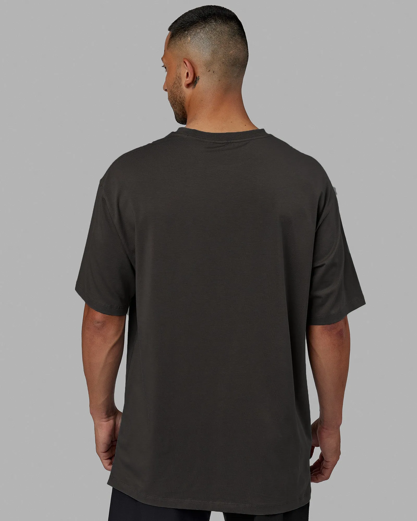 Unisex Deluxe PimaFLX Tee Oversize - Pirate Black sold by LSKD product image thumbnail 4